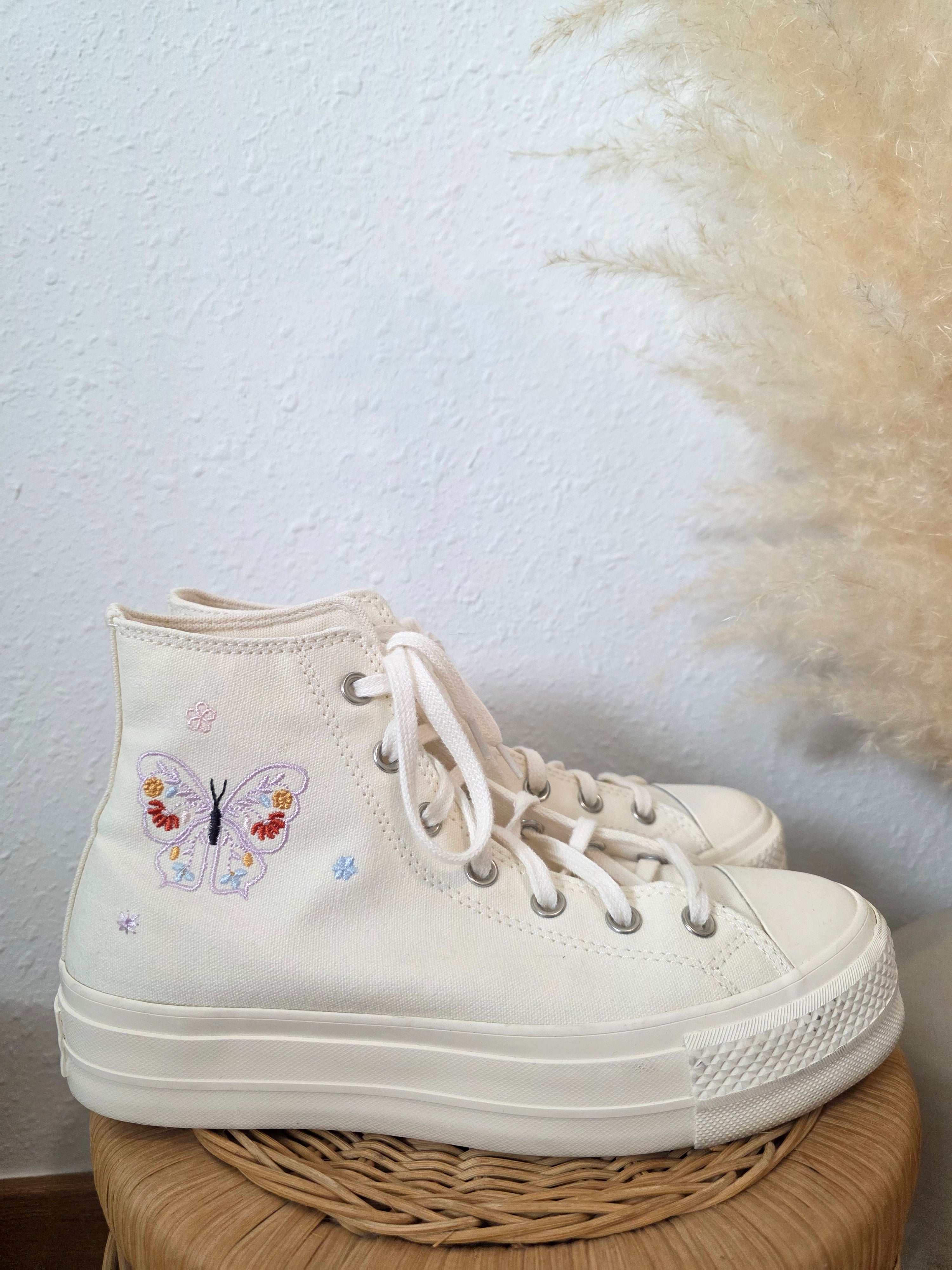 Converse High Top Butterfly Sneakers (9)