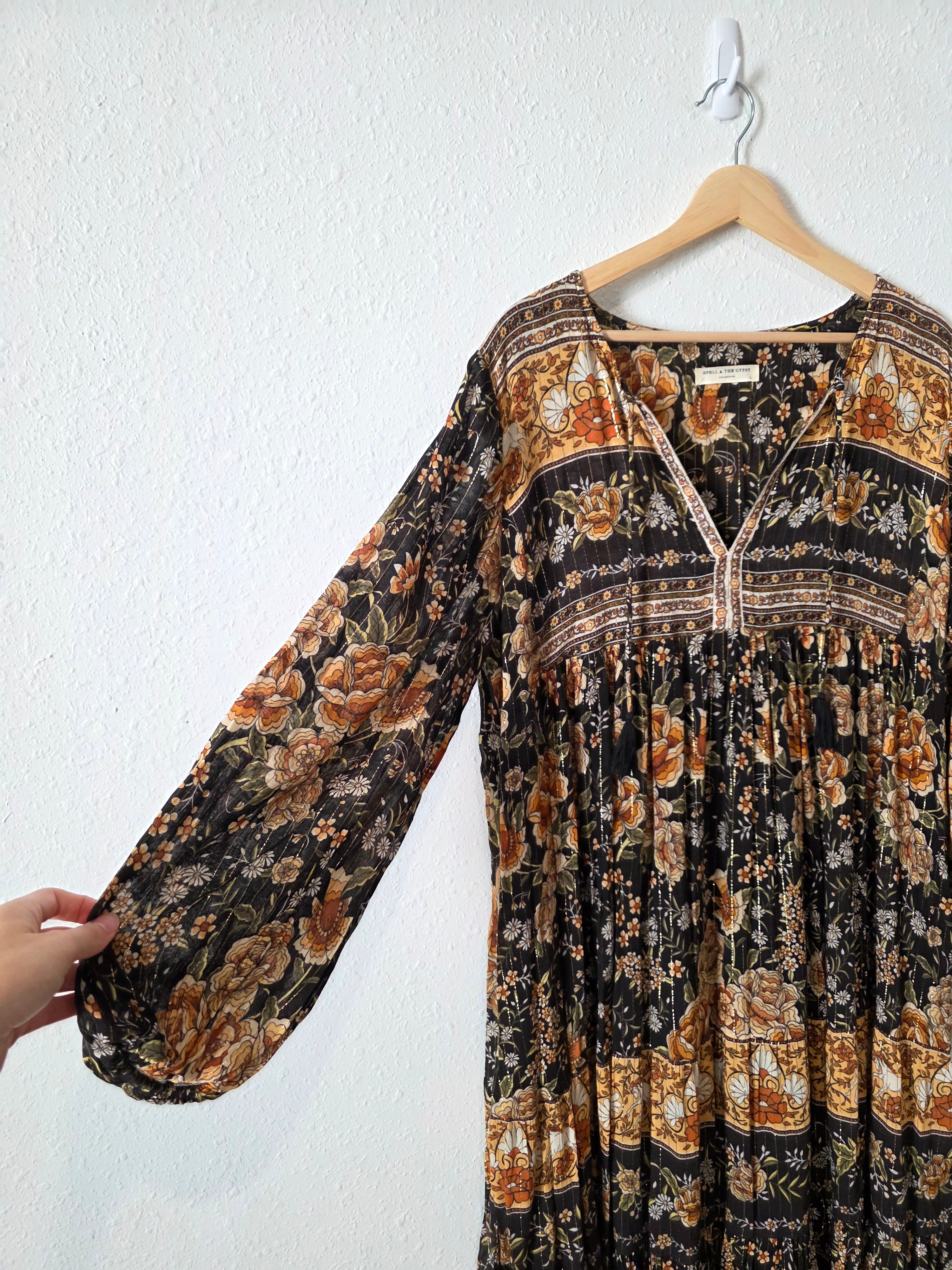 Spell & The Gypsy Floral Midi Dress (L)