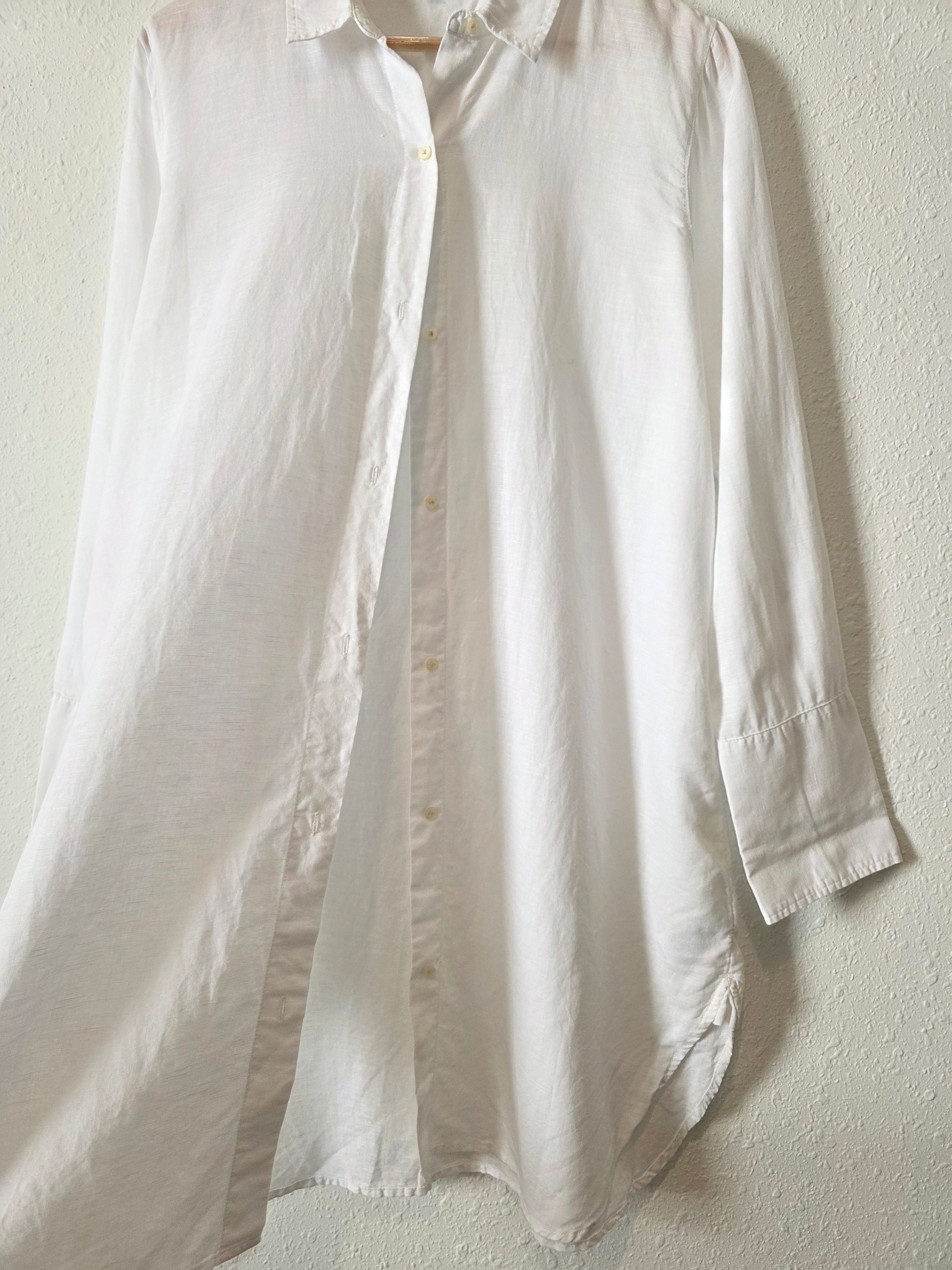 J.Crew Linen Cotton Button Up (L)