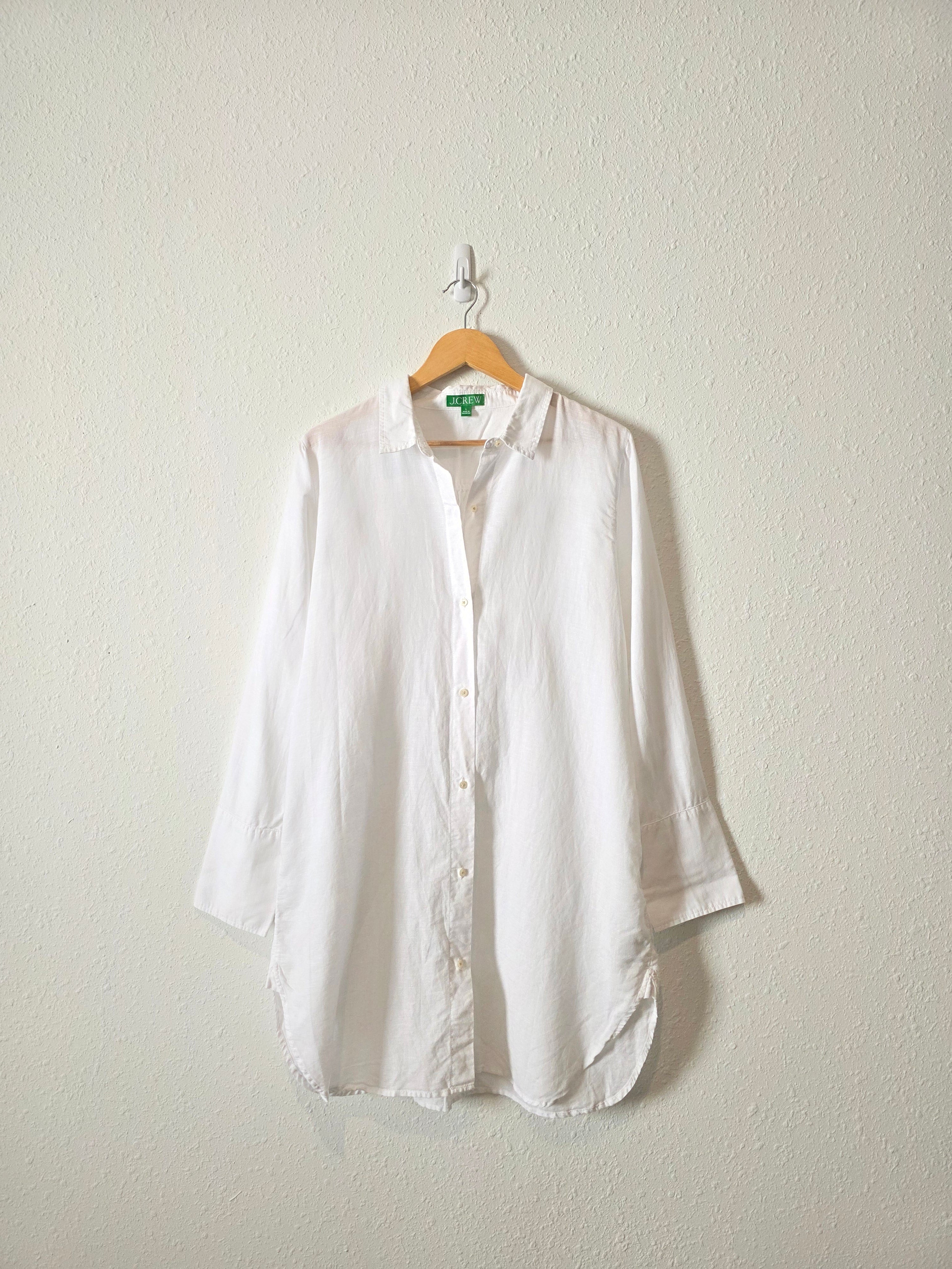 J.Crew Linen Cotton Button Up (L)
