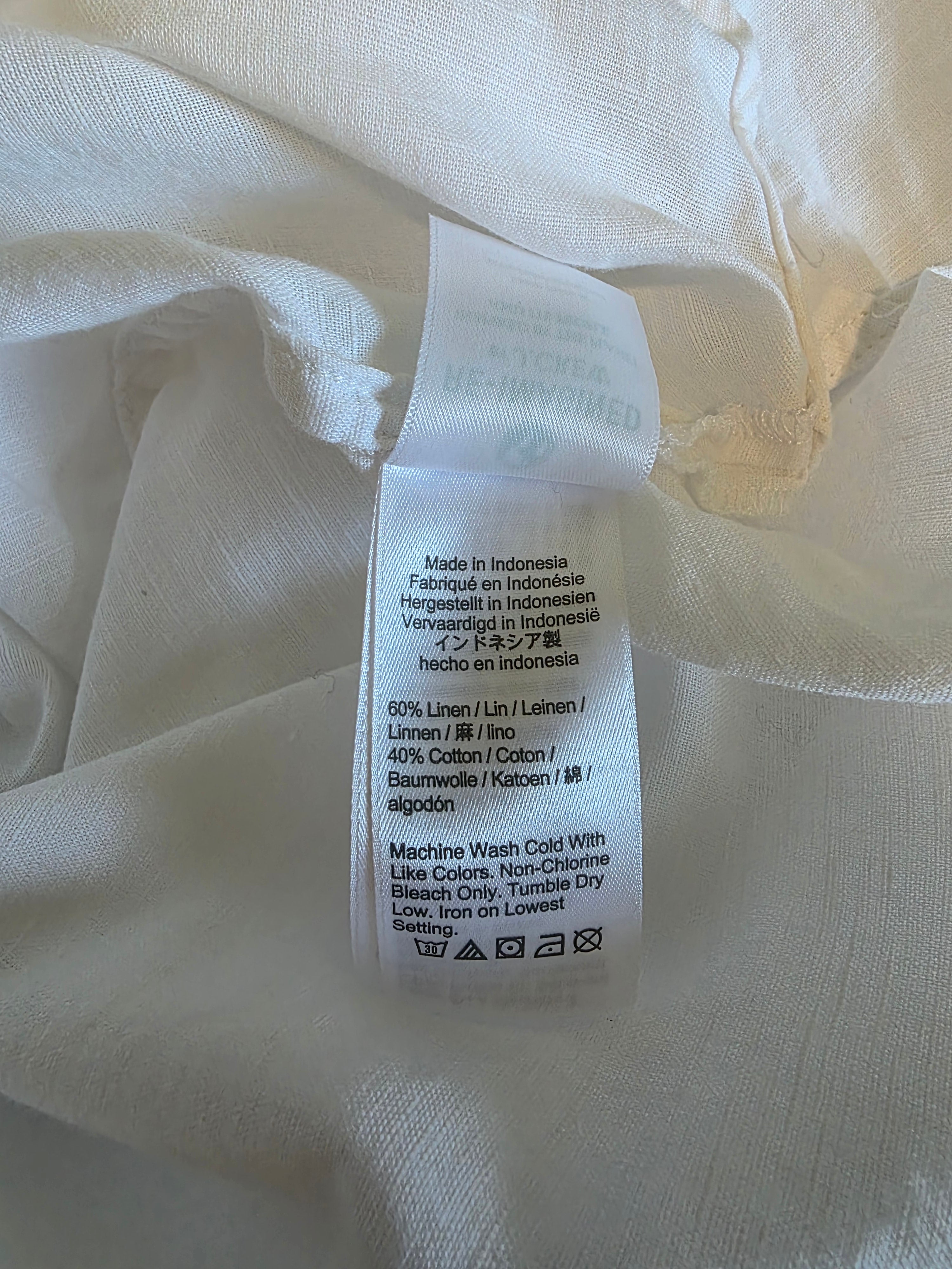 J.Crew Linen Cotton Button Up (L)