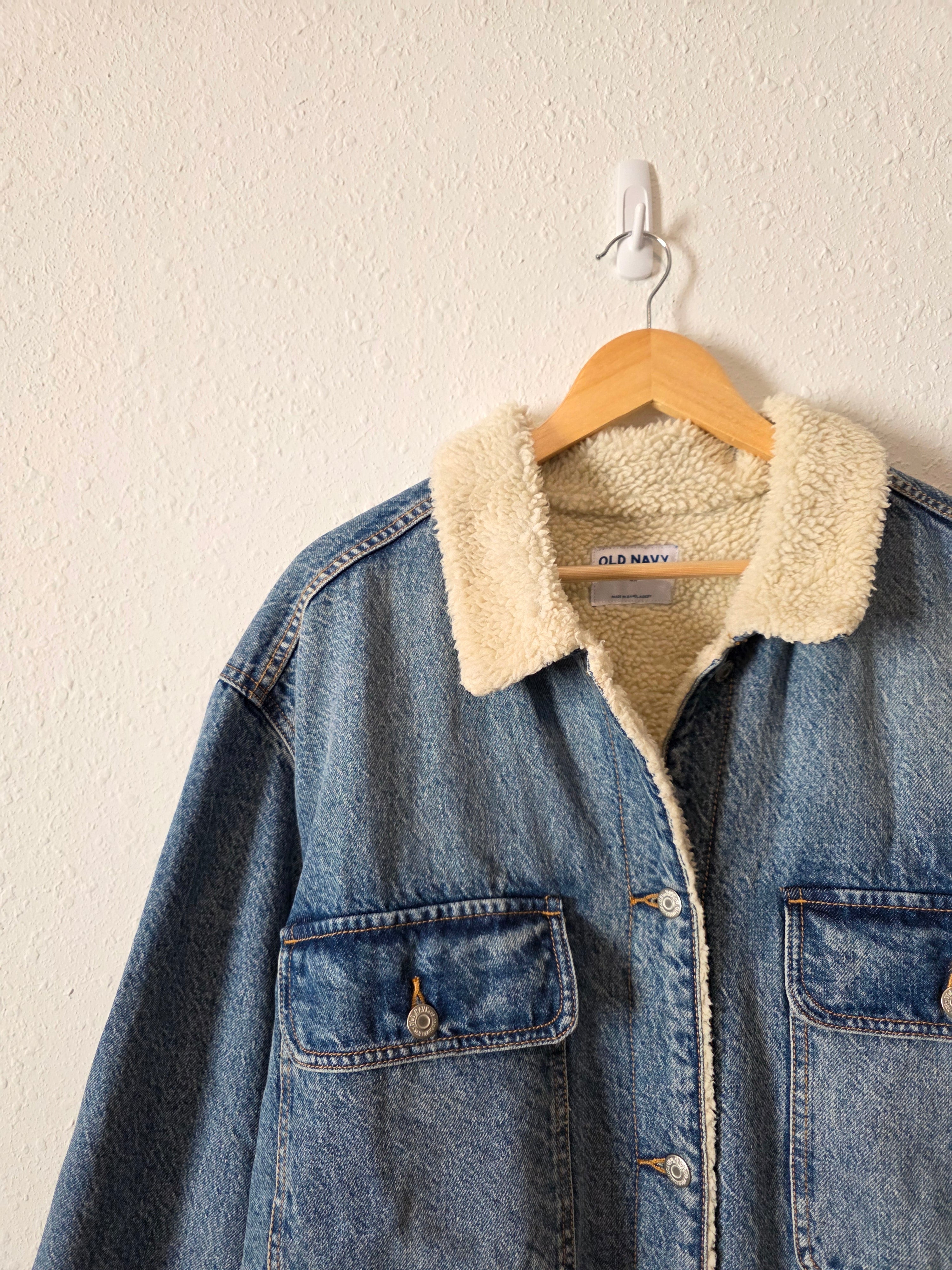 NEW Sherpa Lined Denim Jacket (4X)