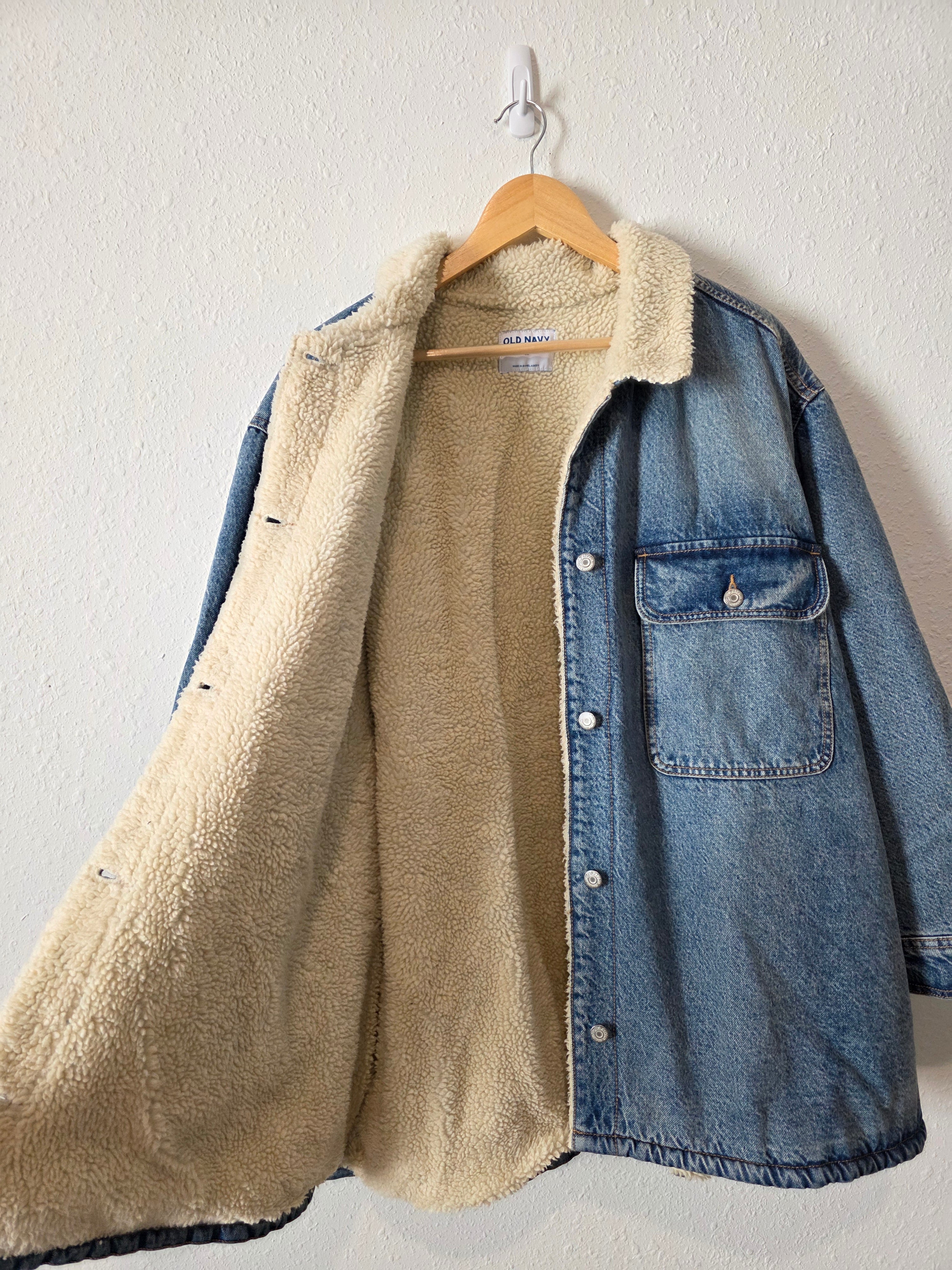 NEW Sherpa Lined Denim Jacket (4X)