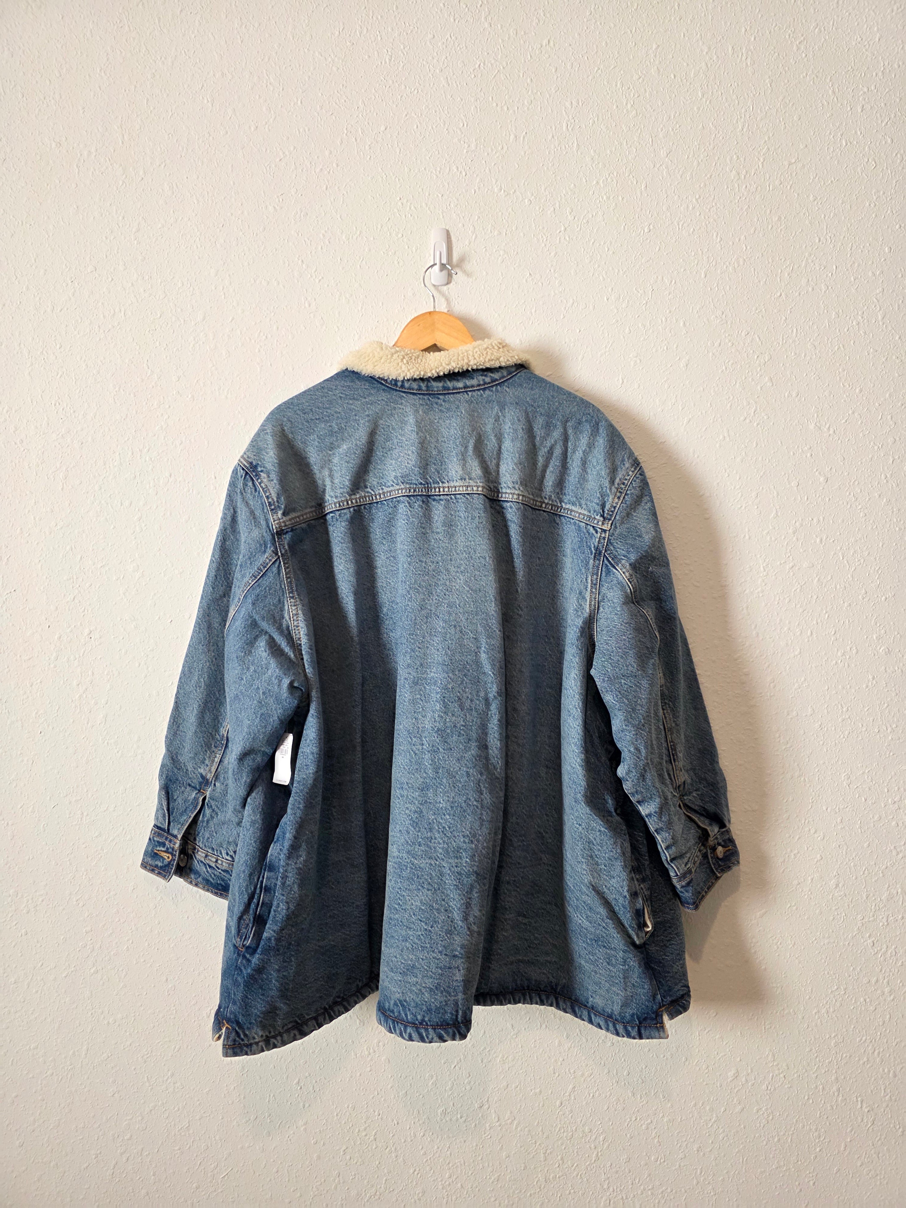 NEW Sherpa Lined Denim Jacket (4X)