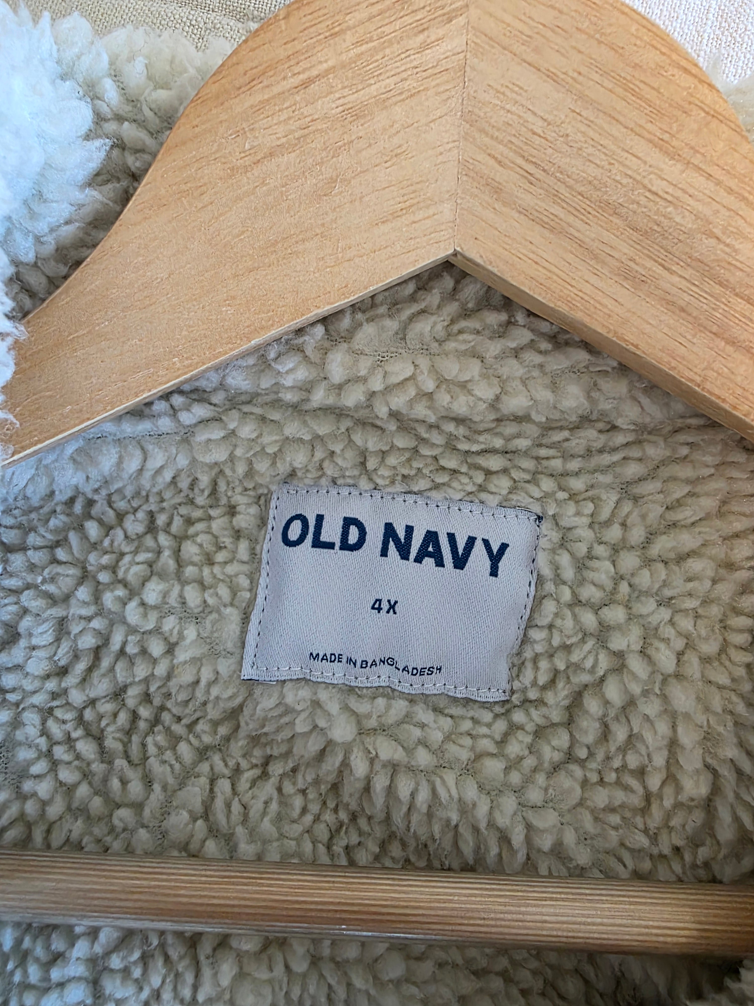 NEW Sherpa Lined Denim Jacket (4X)
