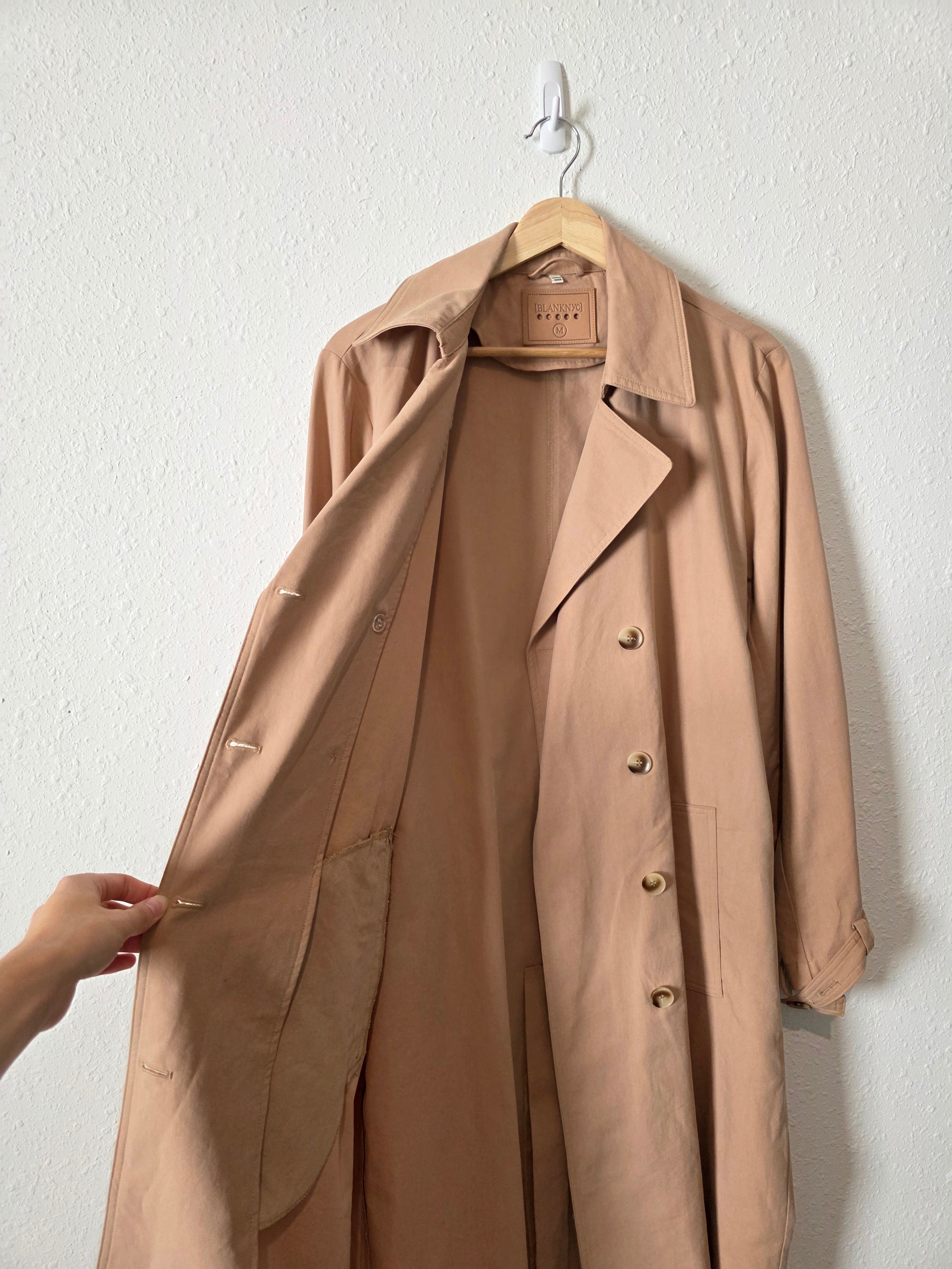 Blanknyc Long Belted Trench Coat (M)