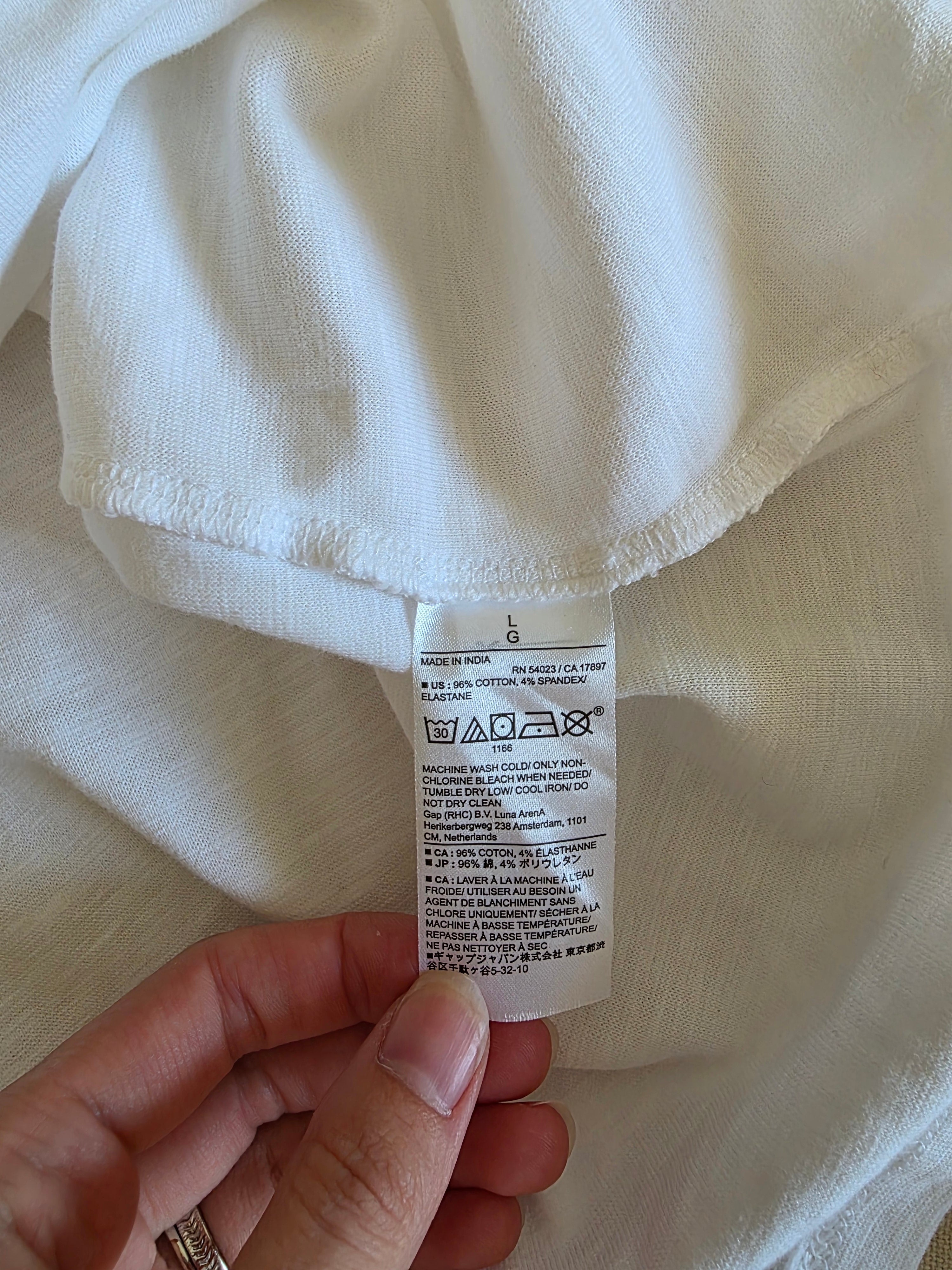 Banana Republic Cotton Henley Tee (L)