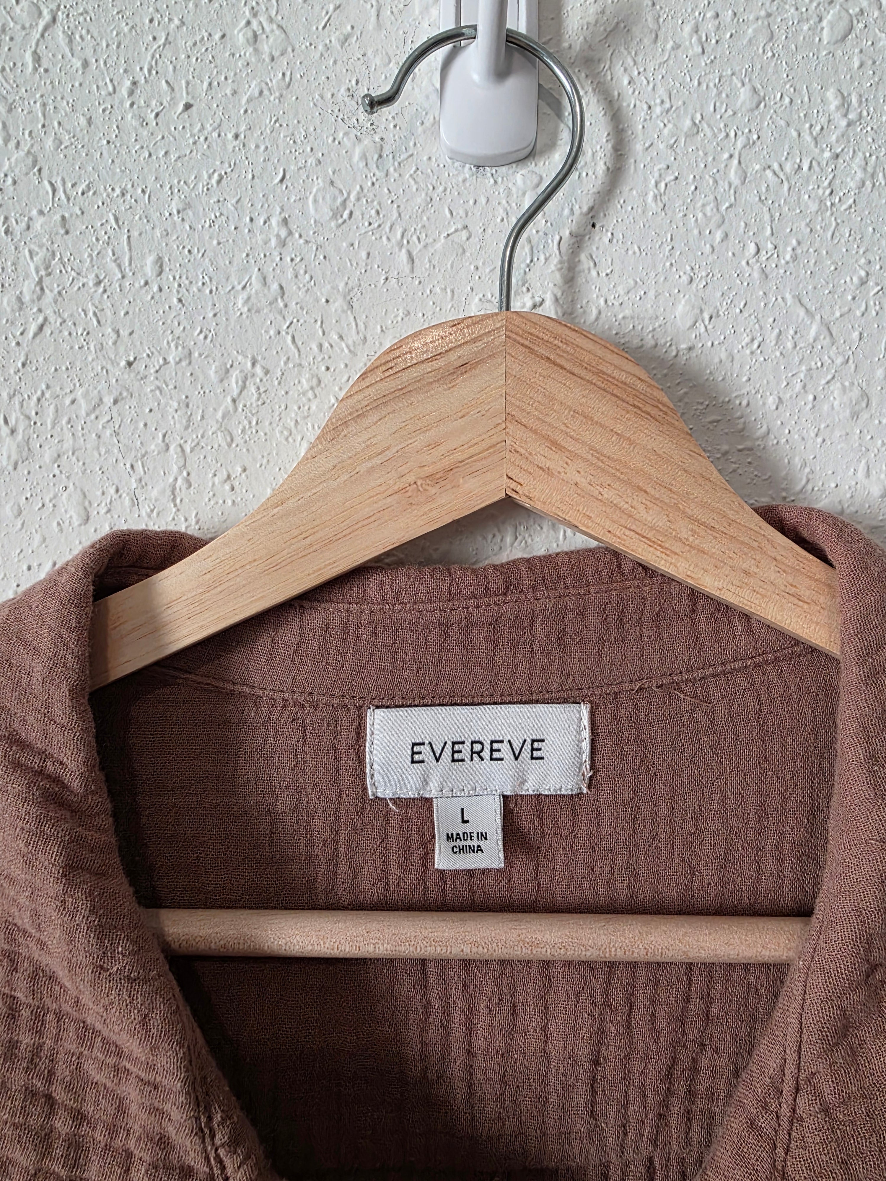 Evereve Cotton Gauze Midi Dress (L)