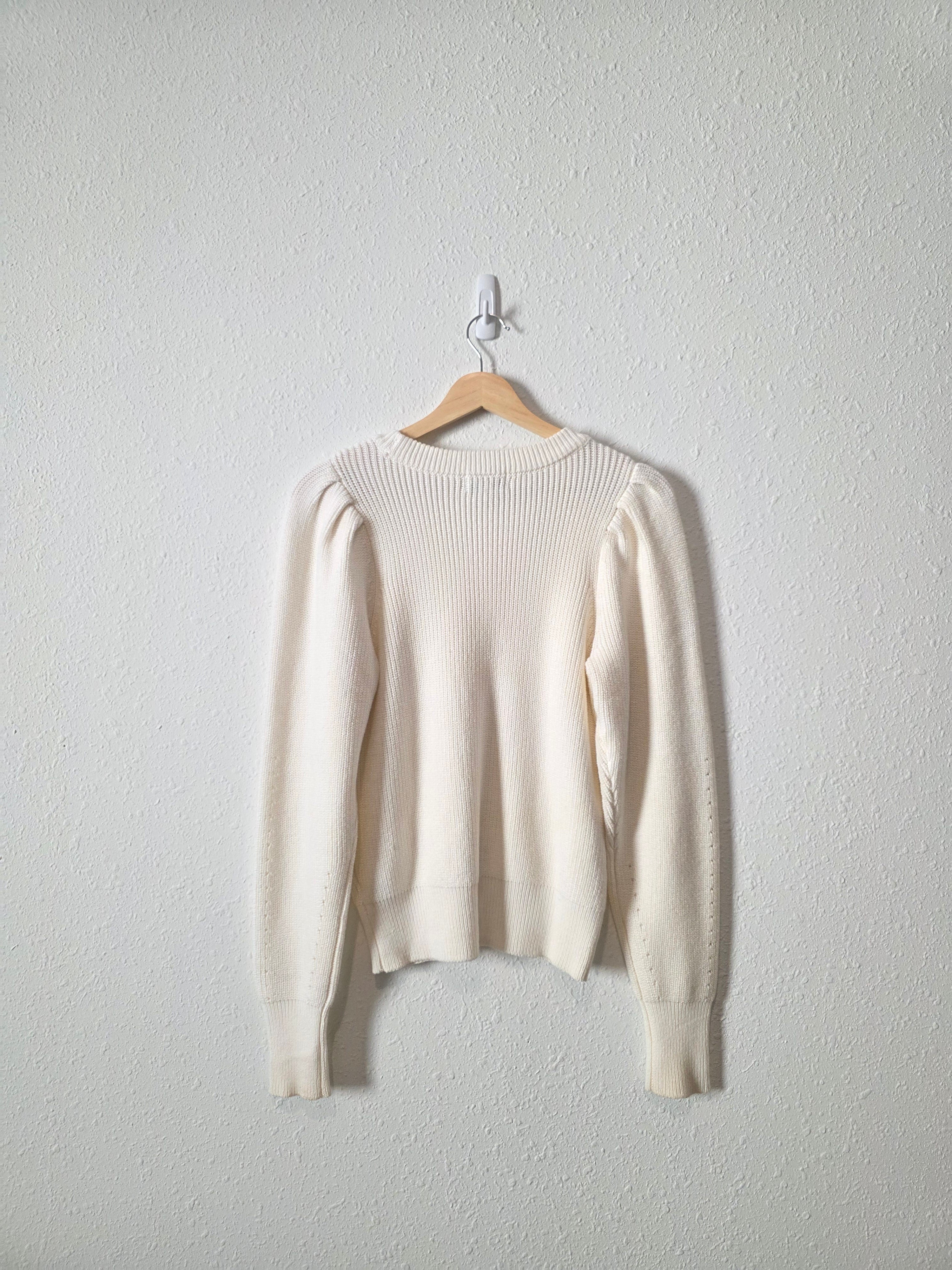 Evereve Puff Sleeve Sweater (XS)