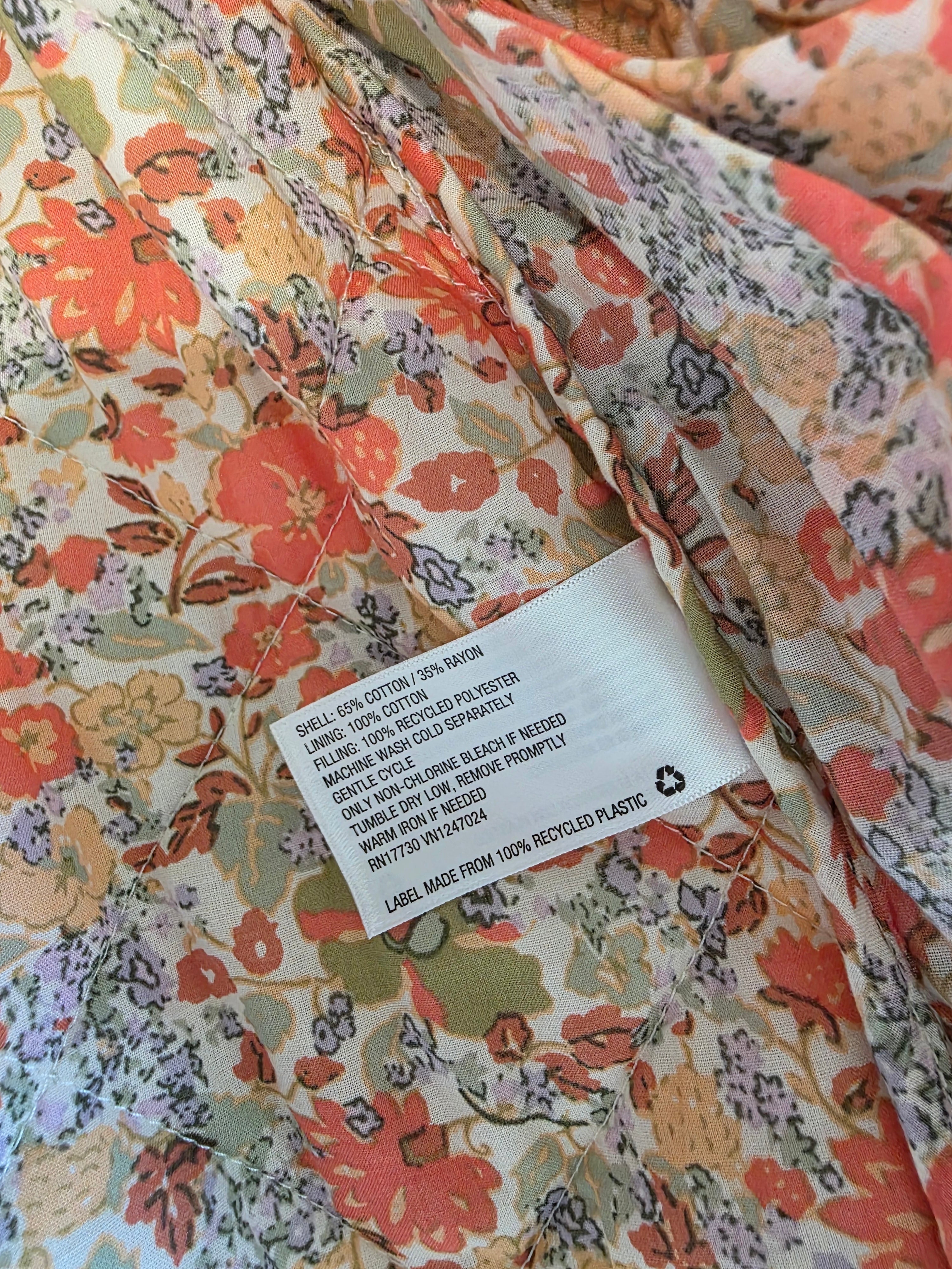 Colorful Quilted Jacket (L)