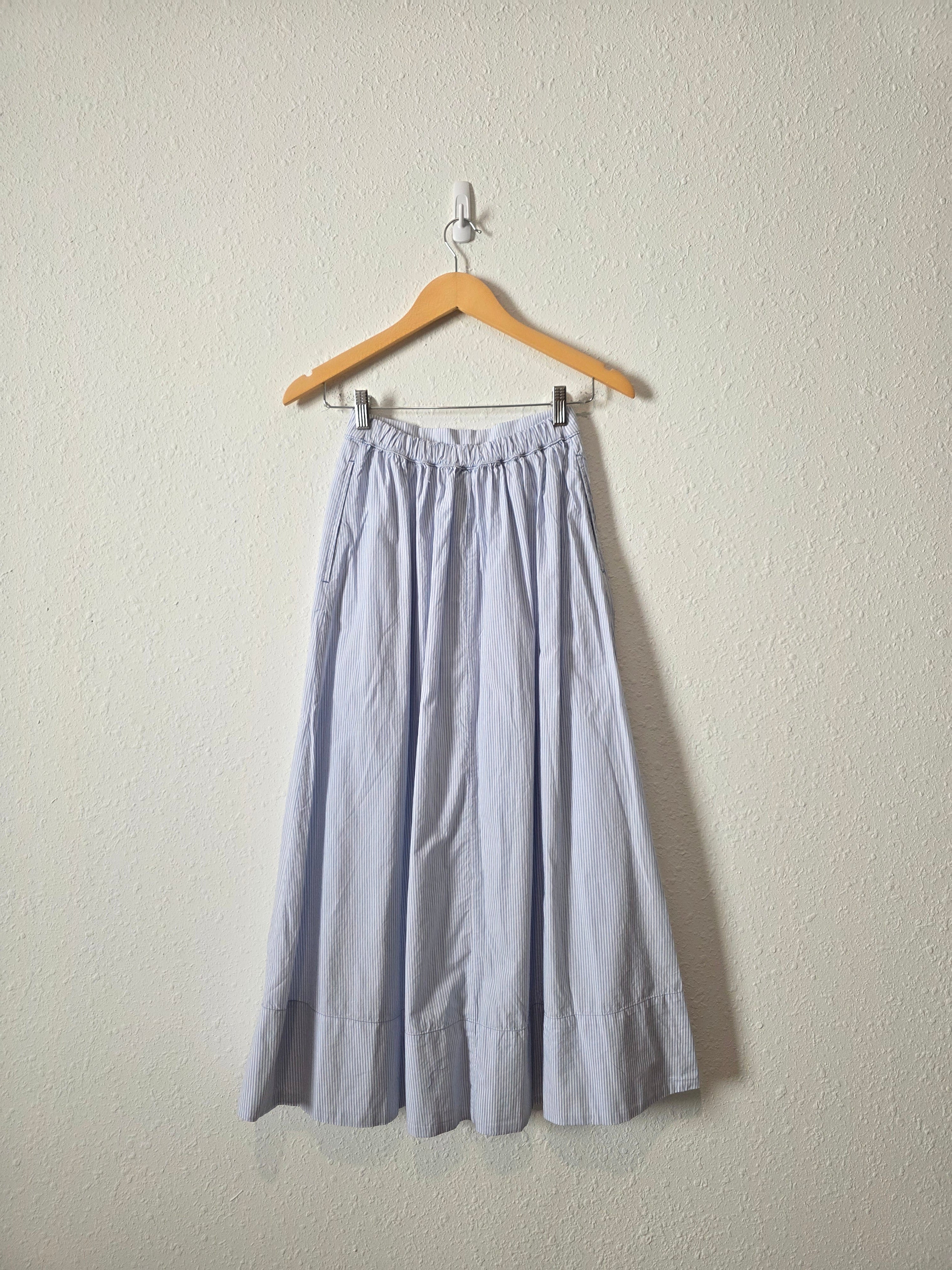 Aerie Striped Cotton Maxi Skirt (XS)