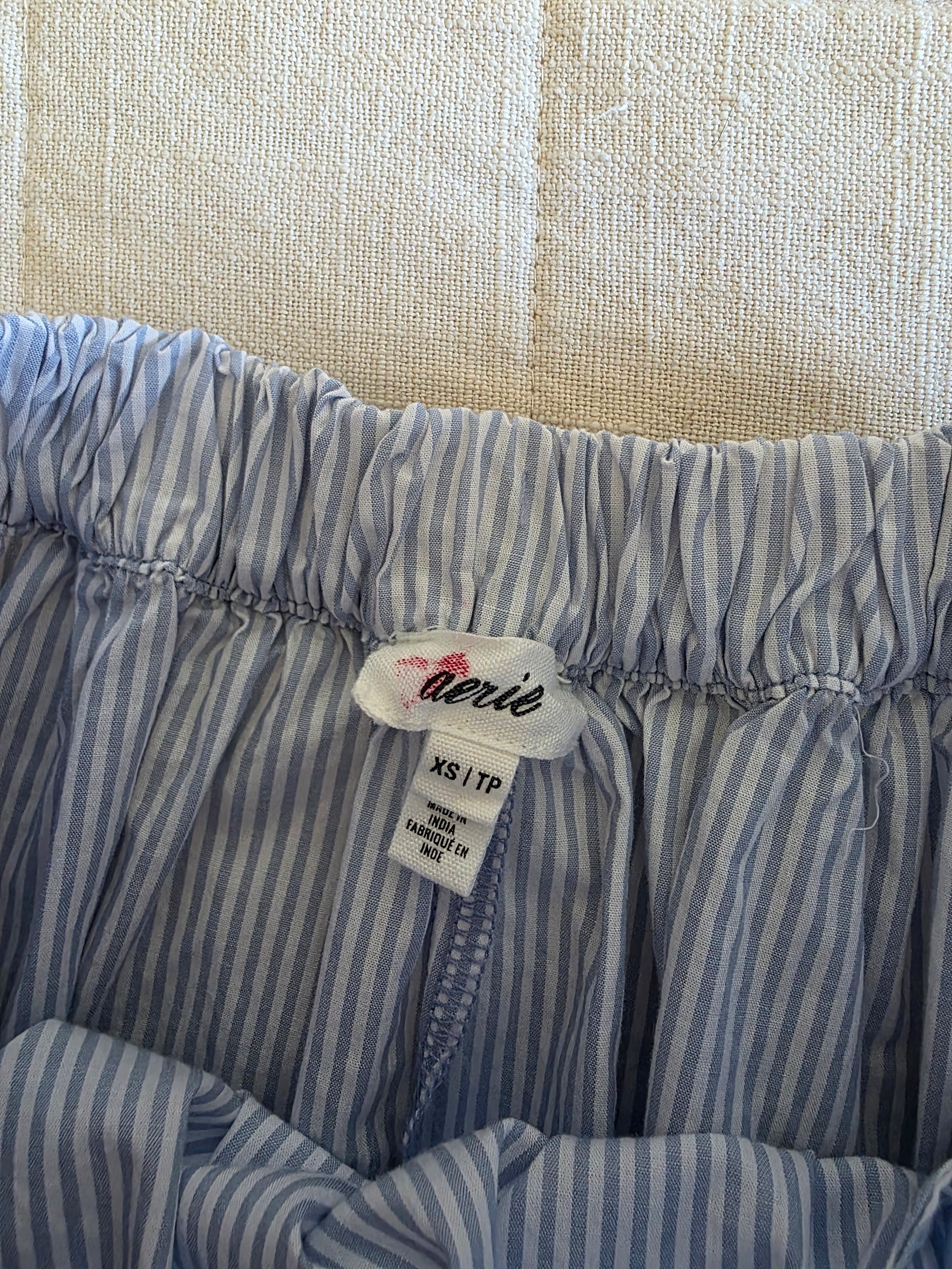 Aerie Striped Cotton Maxi Skirt (XS)