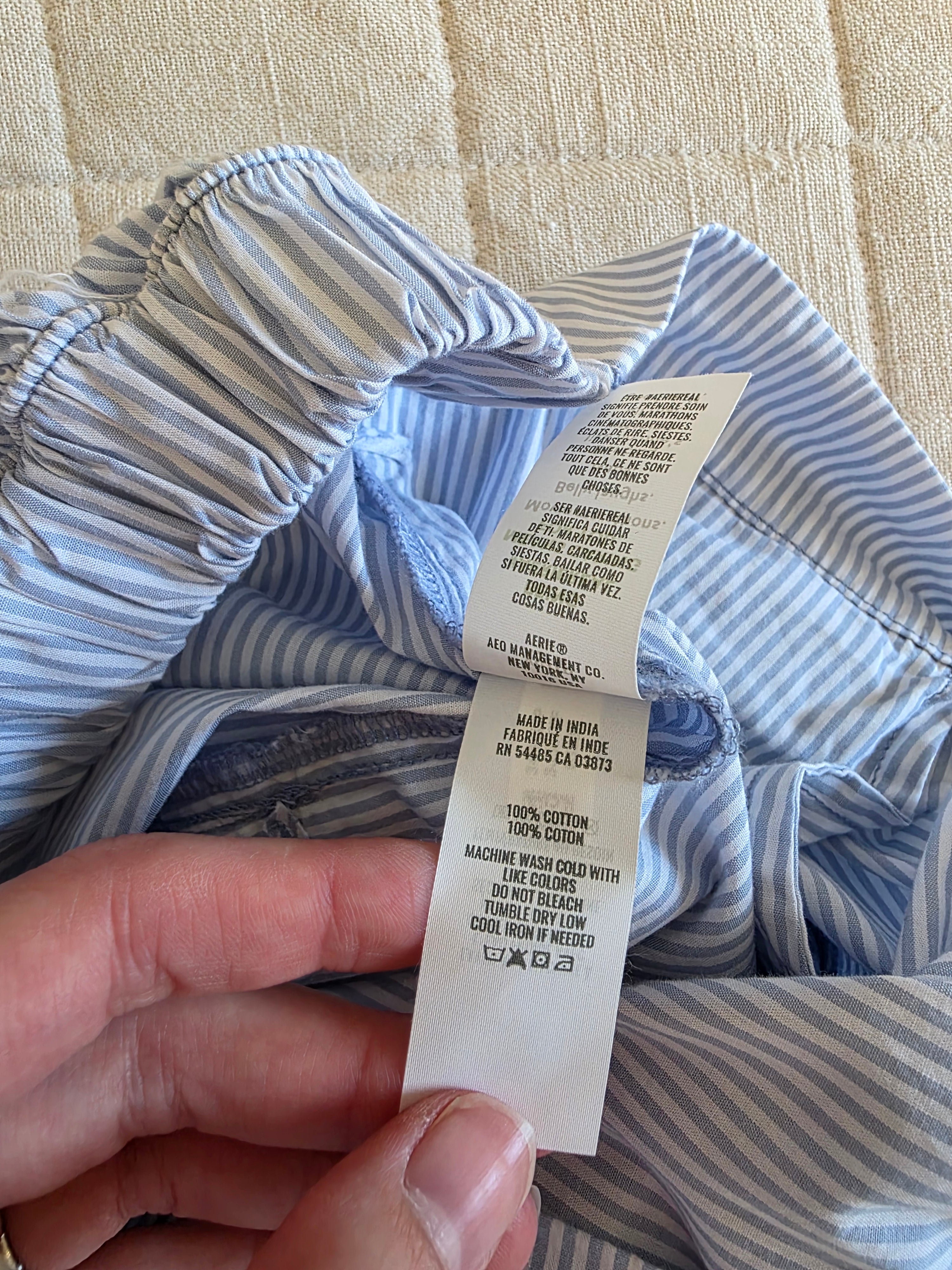 Aerie Striped Cotton Maxi Skirt (XS)
