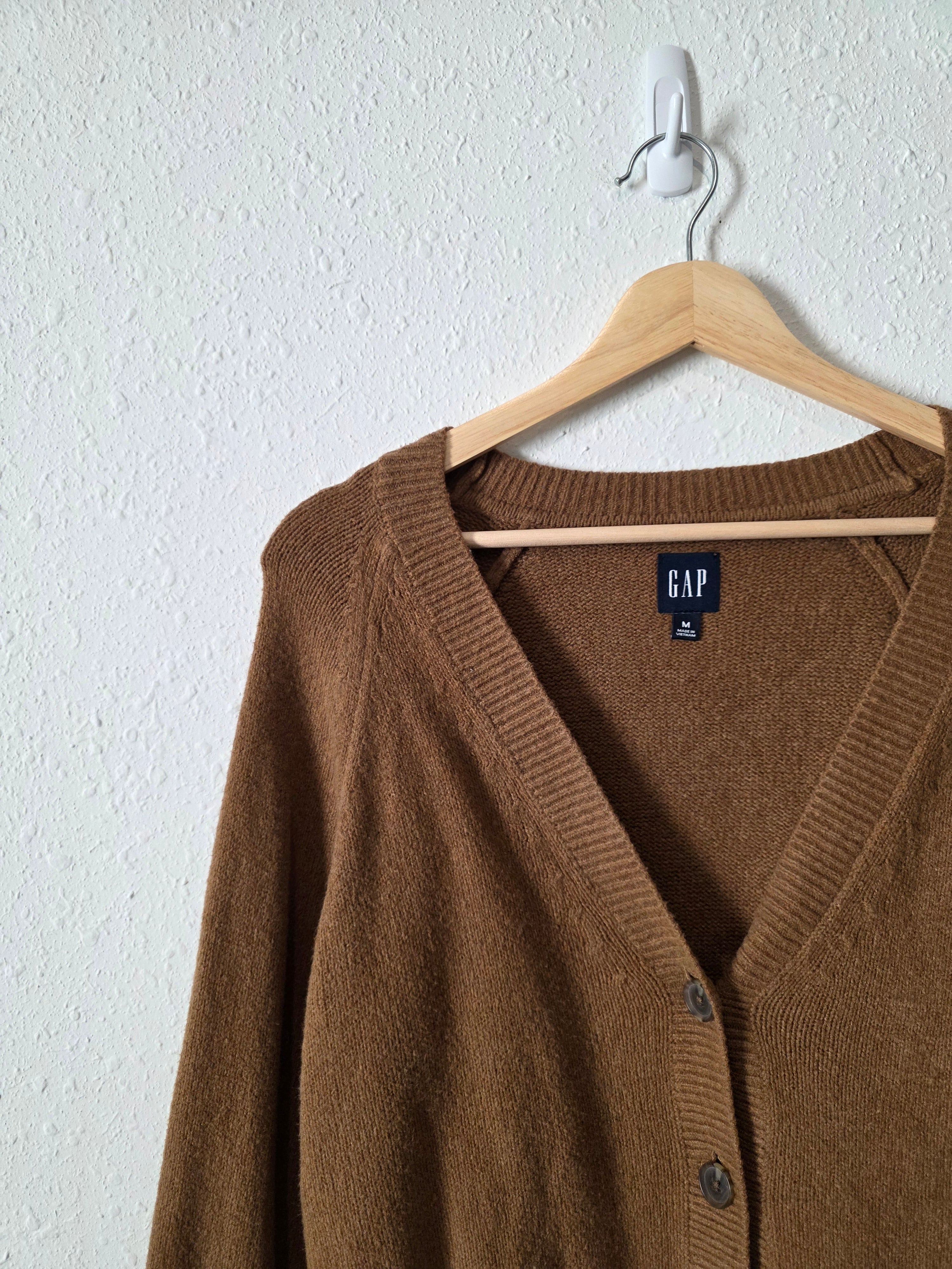 Gap Brown Balloon Sleeve Cardigan (M)