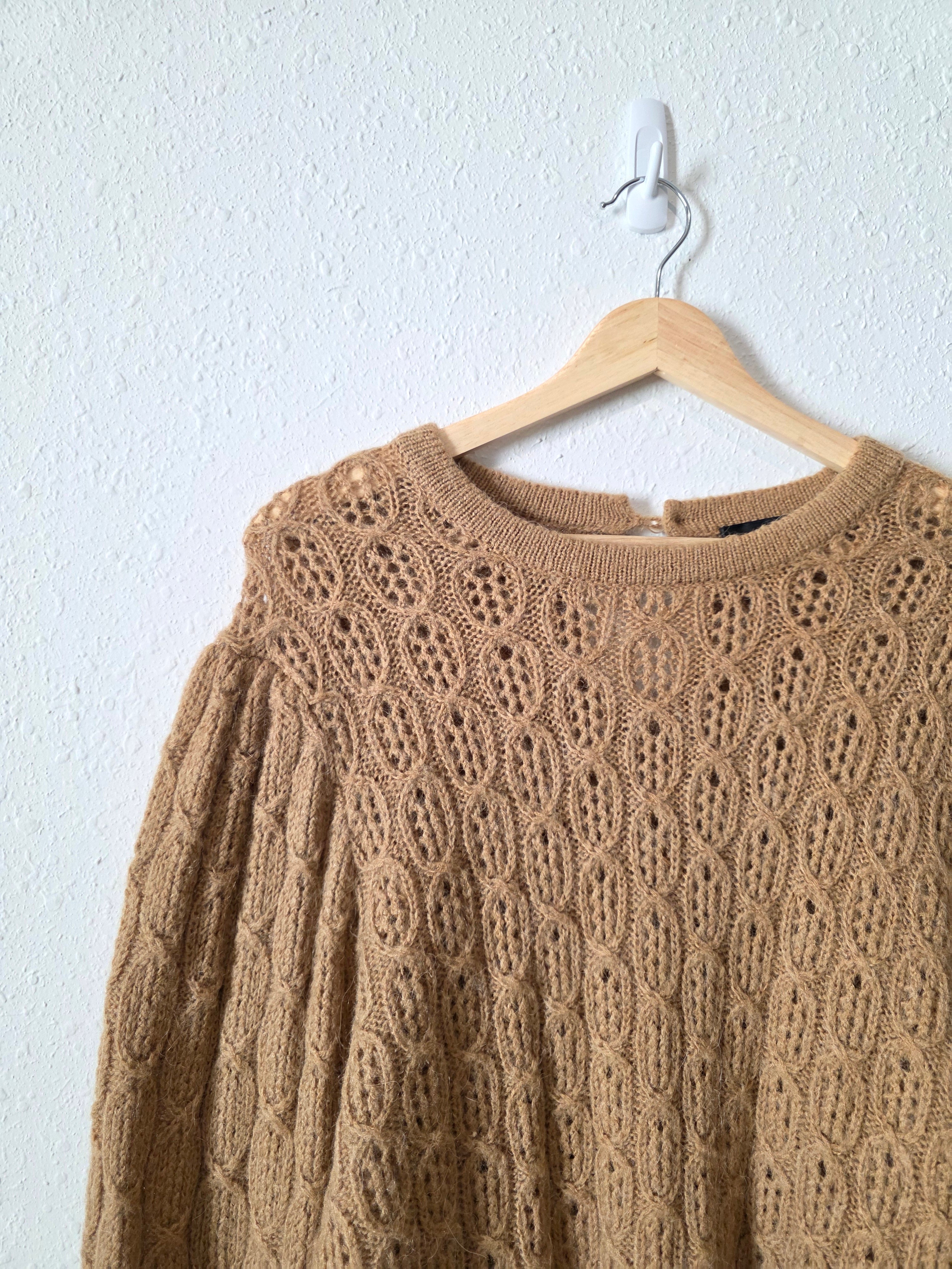 J.Crew Fuzzy Puff Sleeve Sweater (XL)