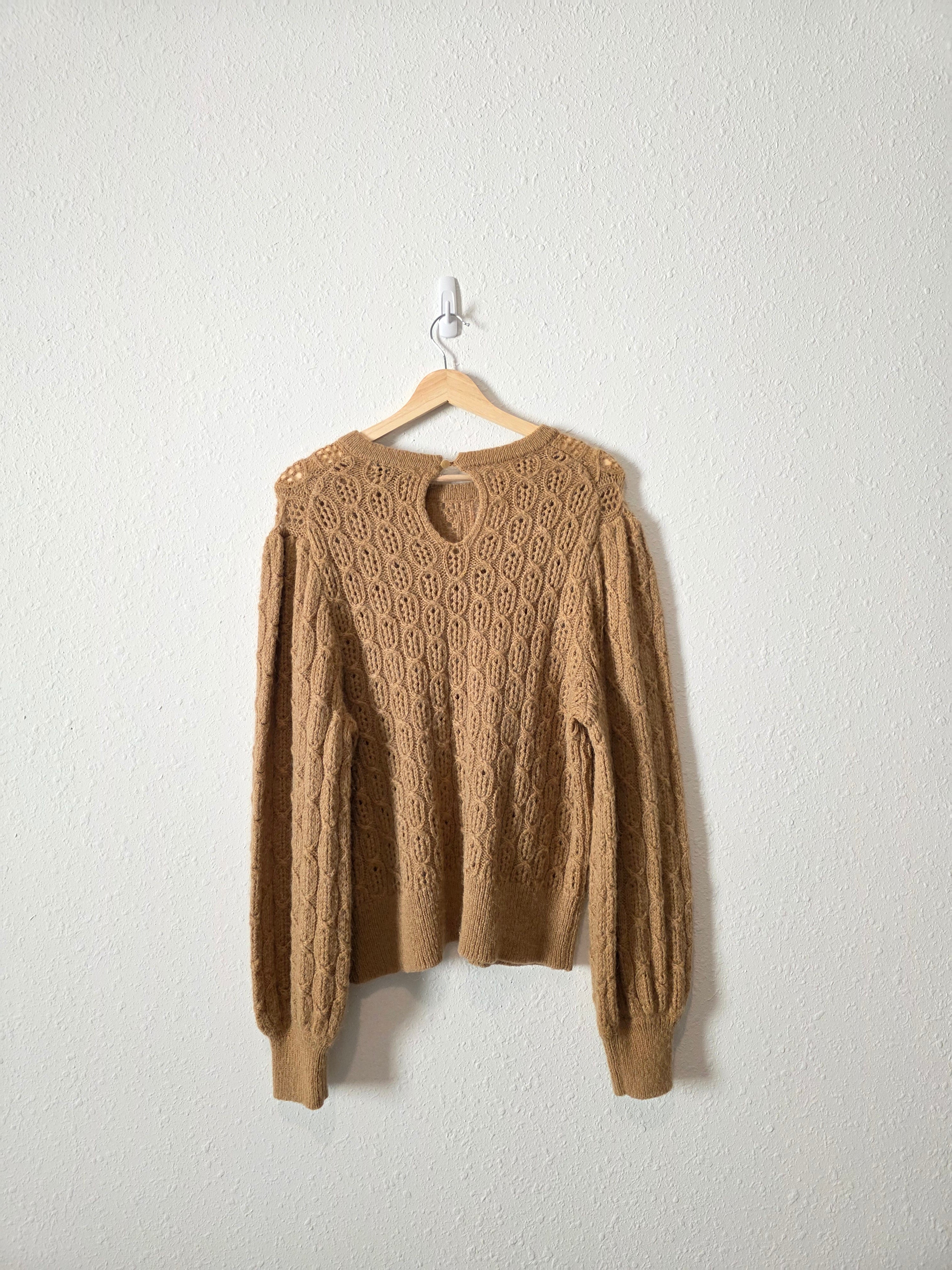 J.Crew Fuzzy Puff Sleeve Sweater (XL)