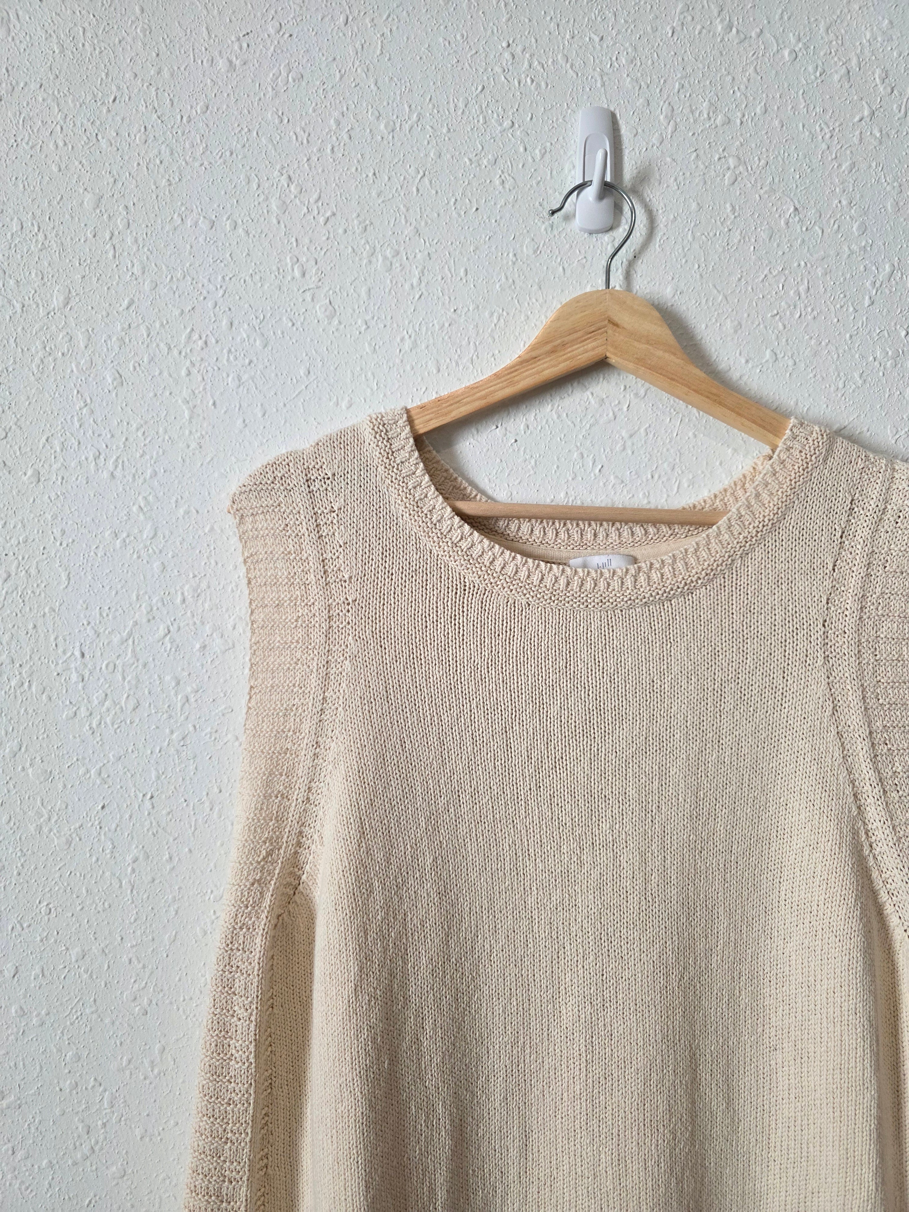 Cream Cotton Knit Tank (XL tall)