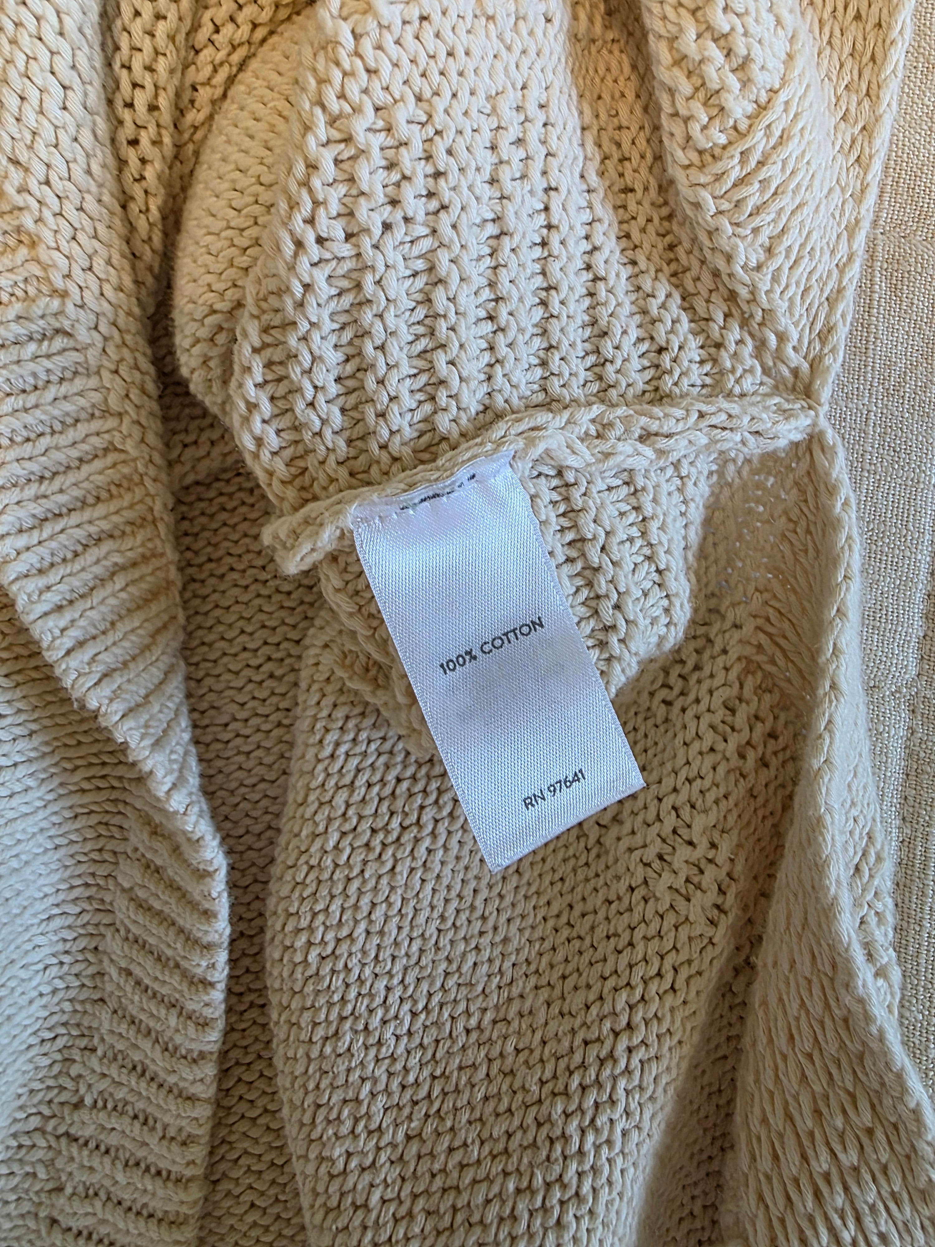 Cream Cotton Knit Tank (XL tall)