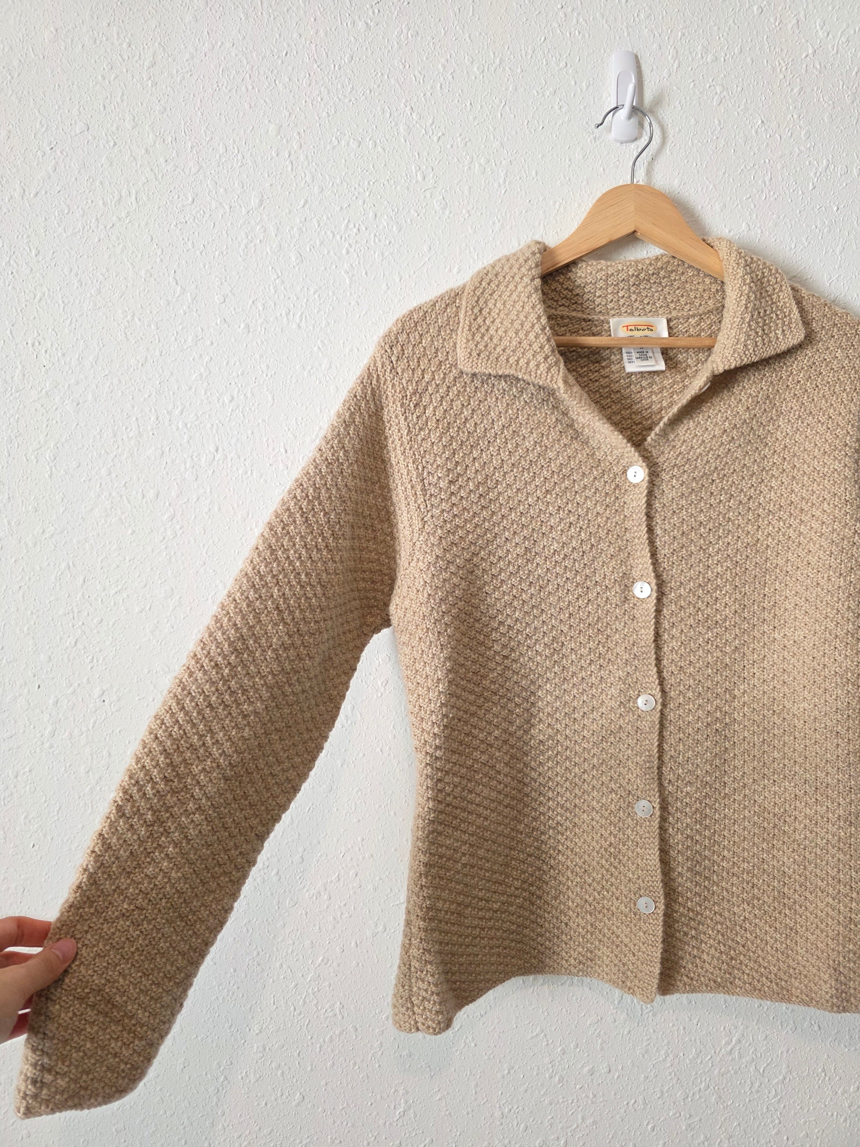 Vintage Wool Button Up Sweater (M)