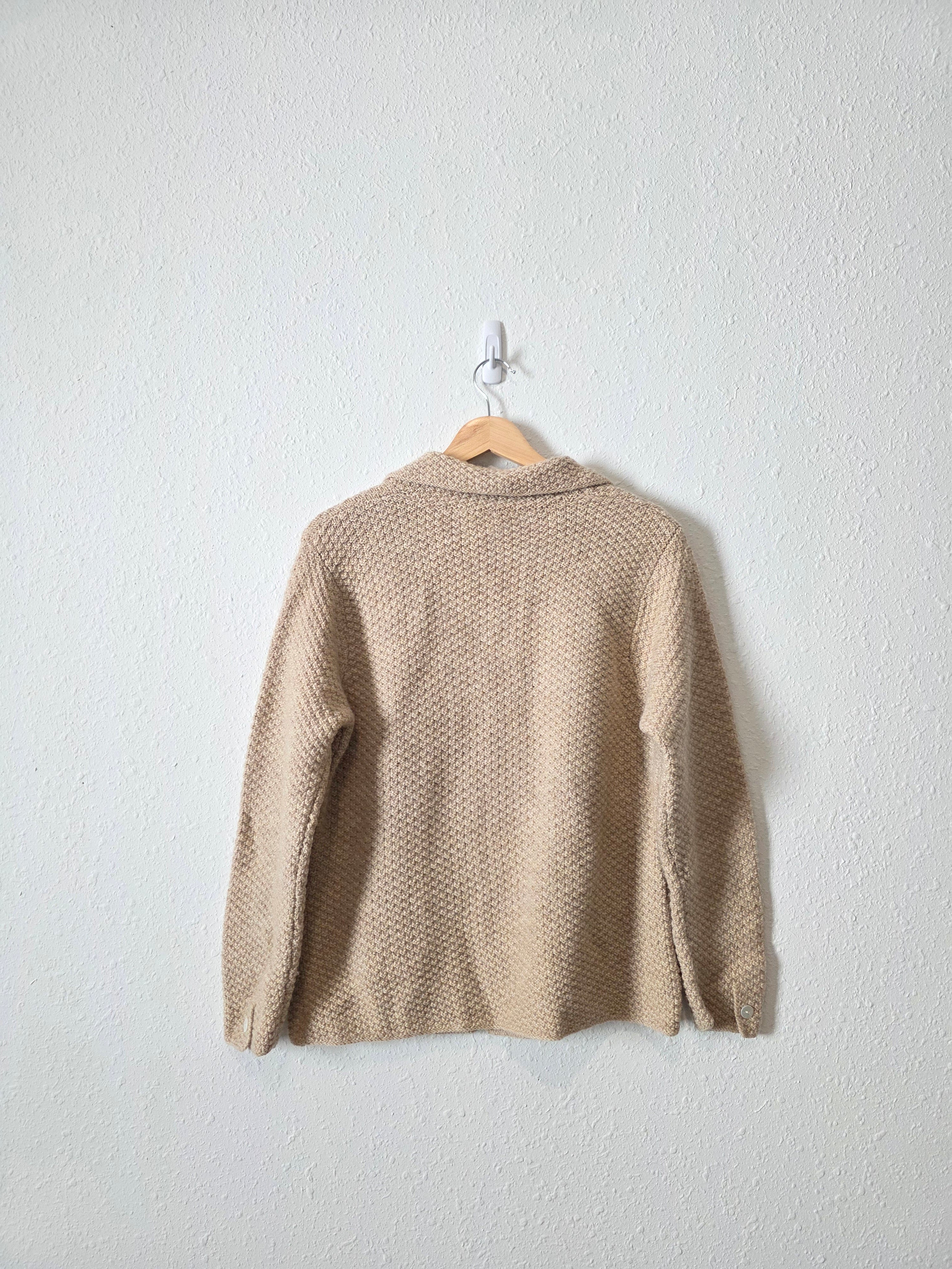 Vintage Wool Button Up Sweater (M)
