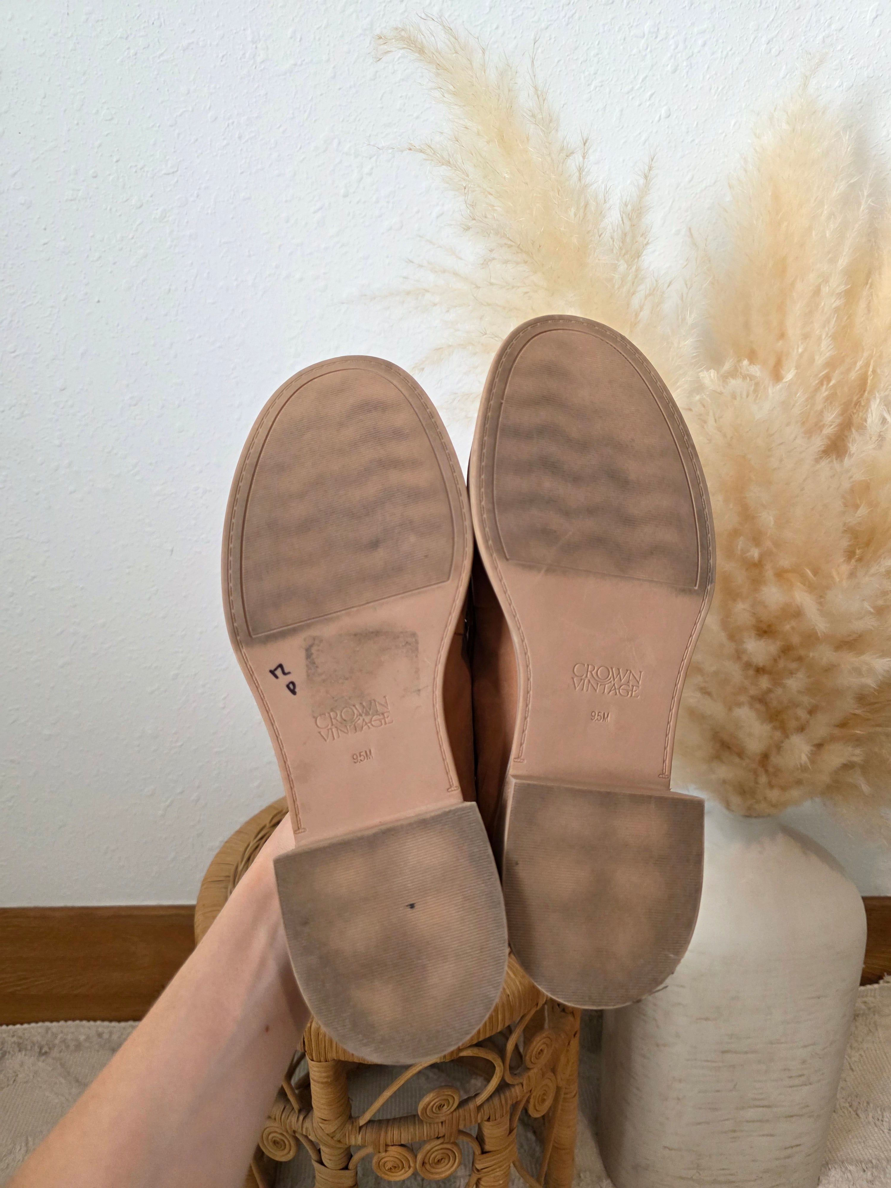 Crown Vintage Brown Leather Loafers (9.5)