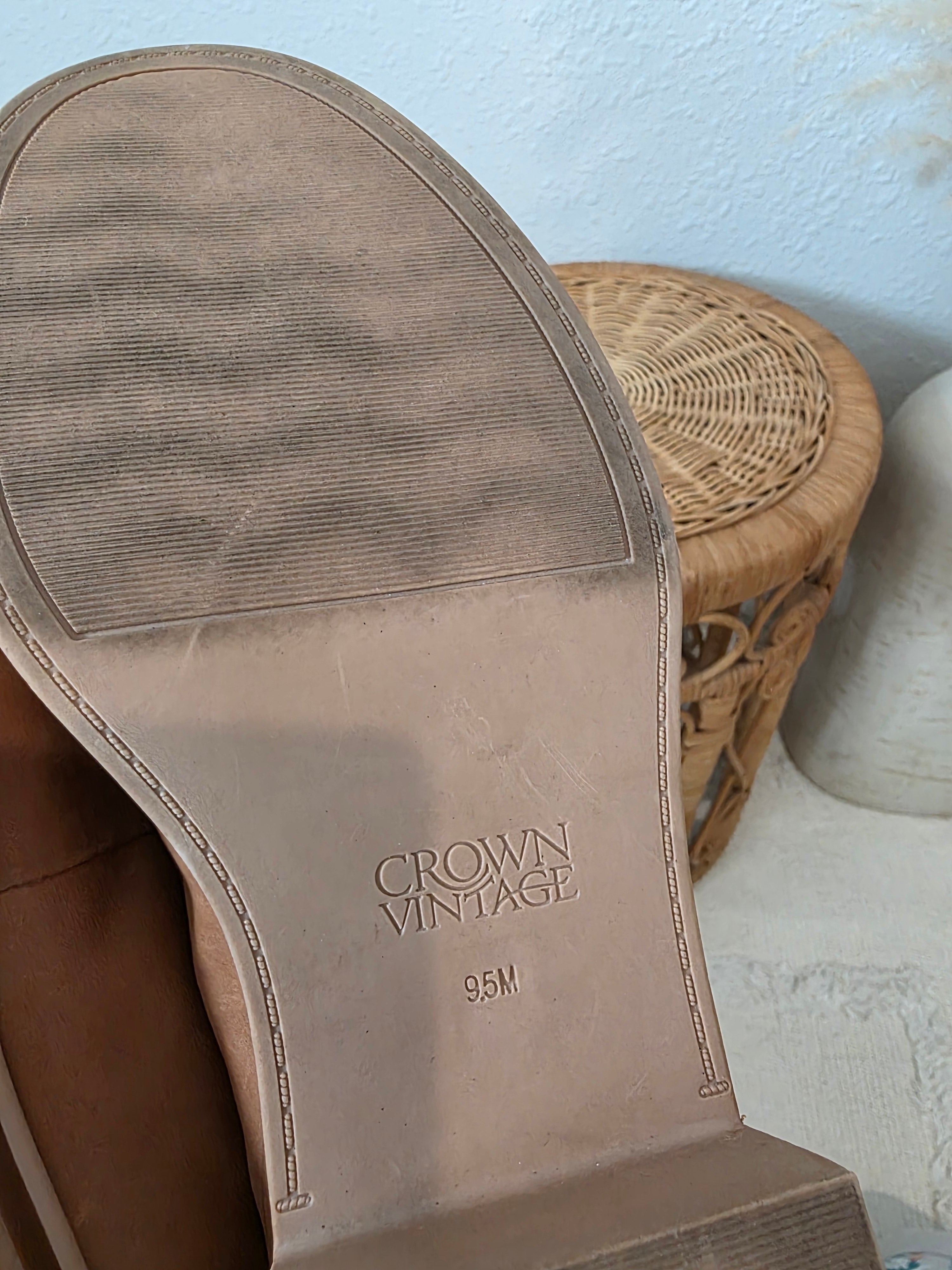 Crown Vintage Brown Leather Loafers (9.5)