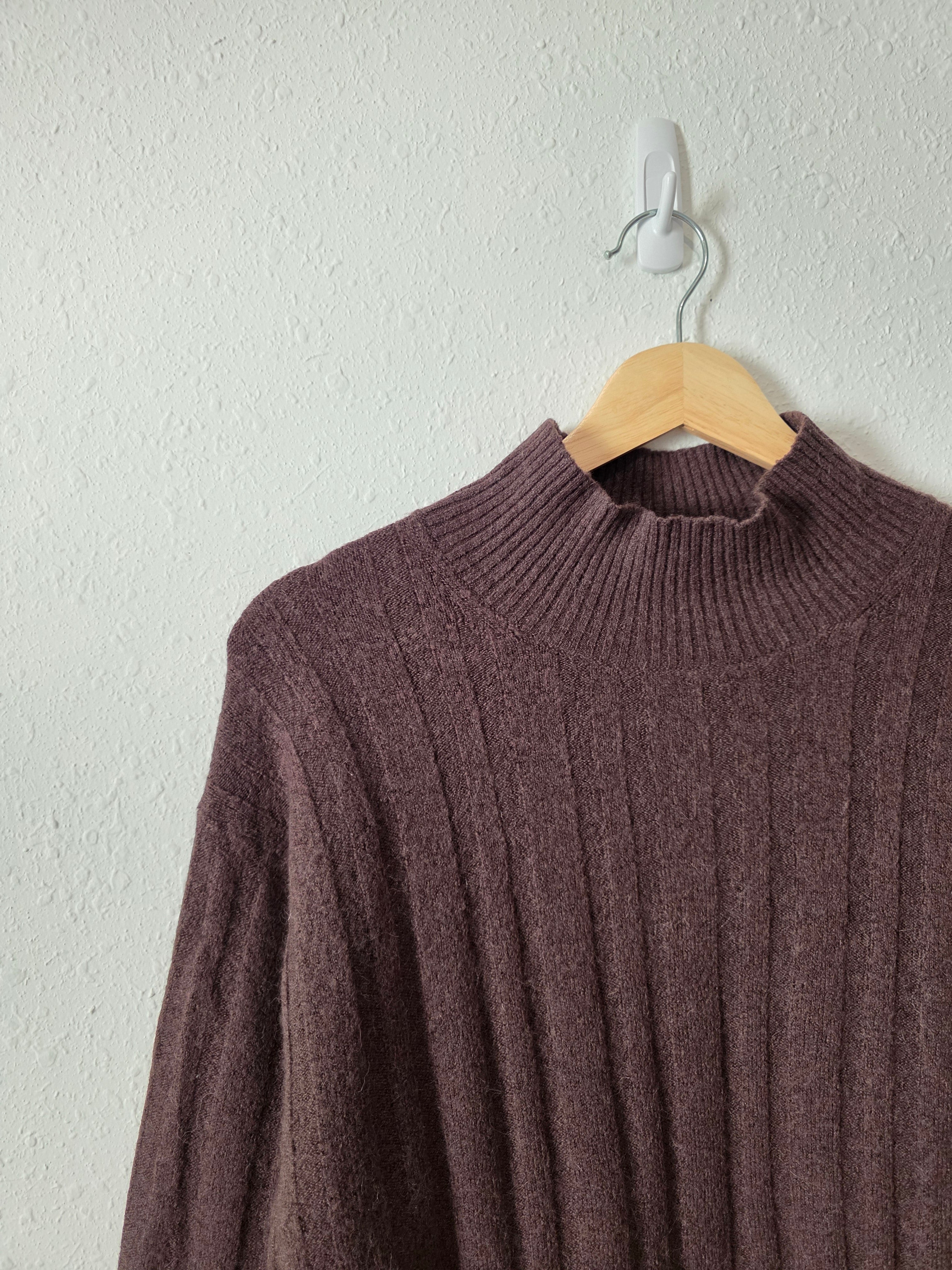 J.Crew Brown Mockneck Sweater (S)