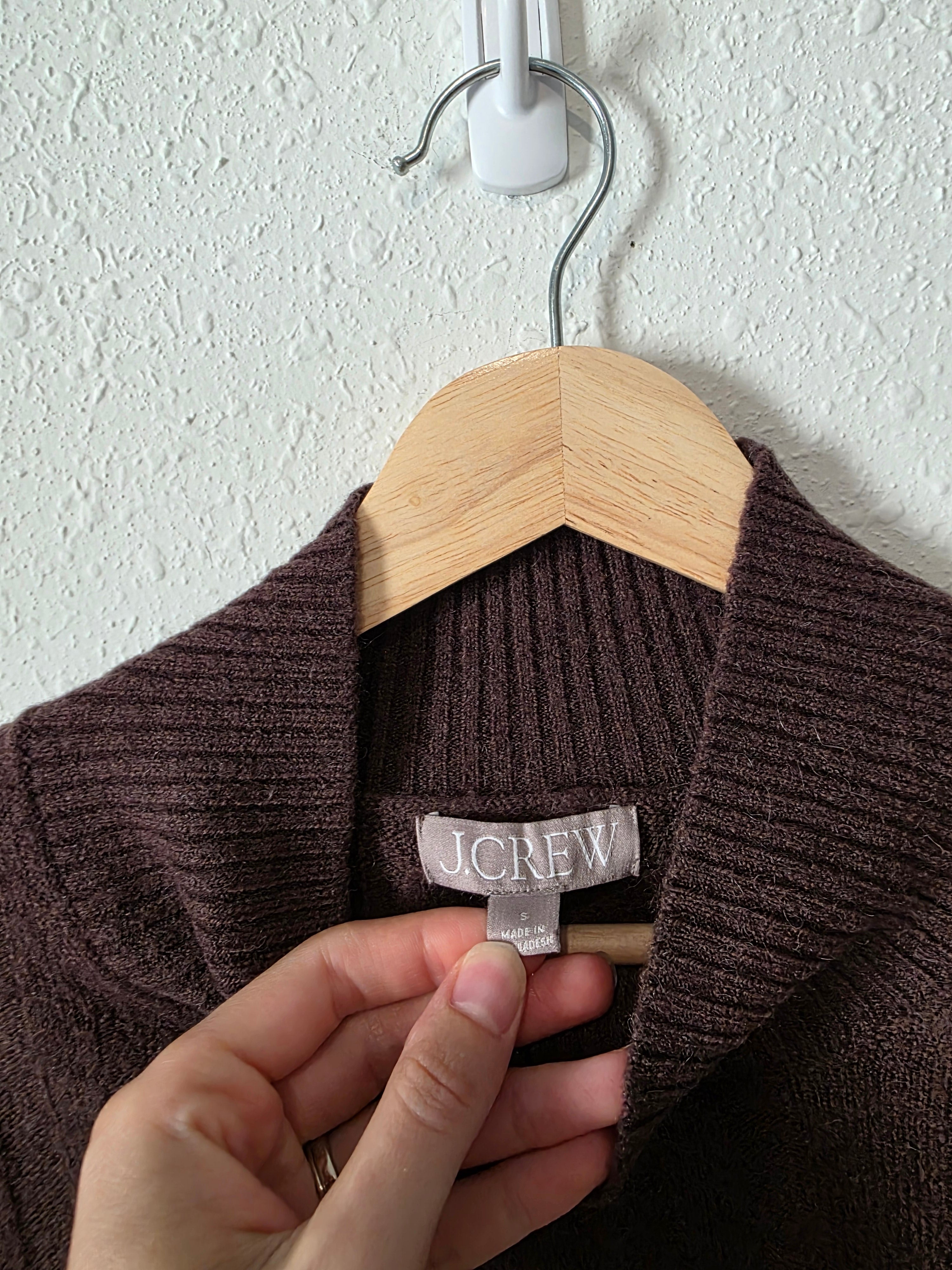 J.Crew Brown Mockneck Sweater (S)