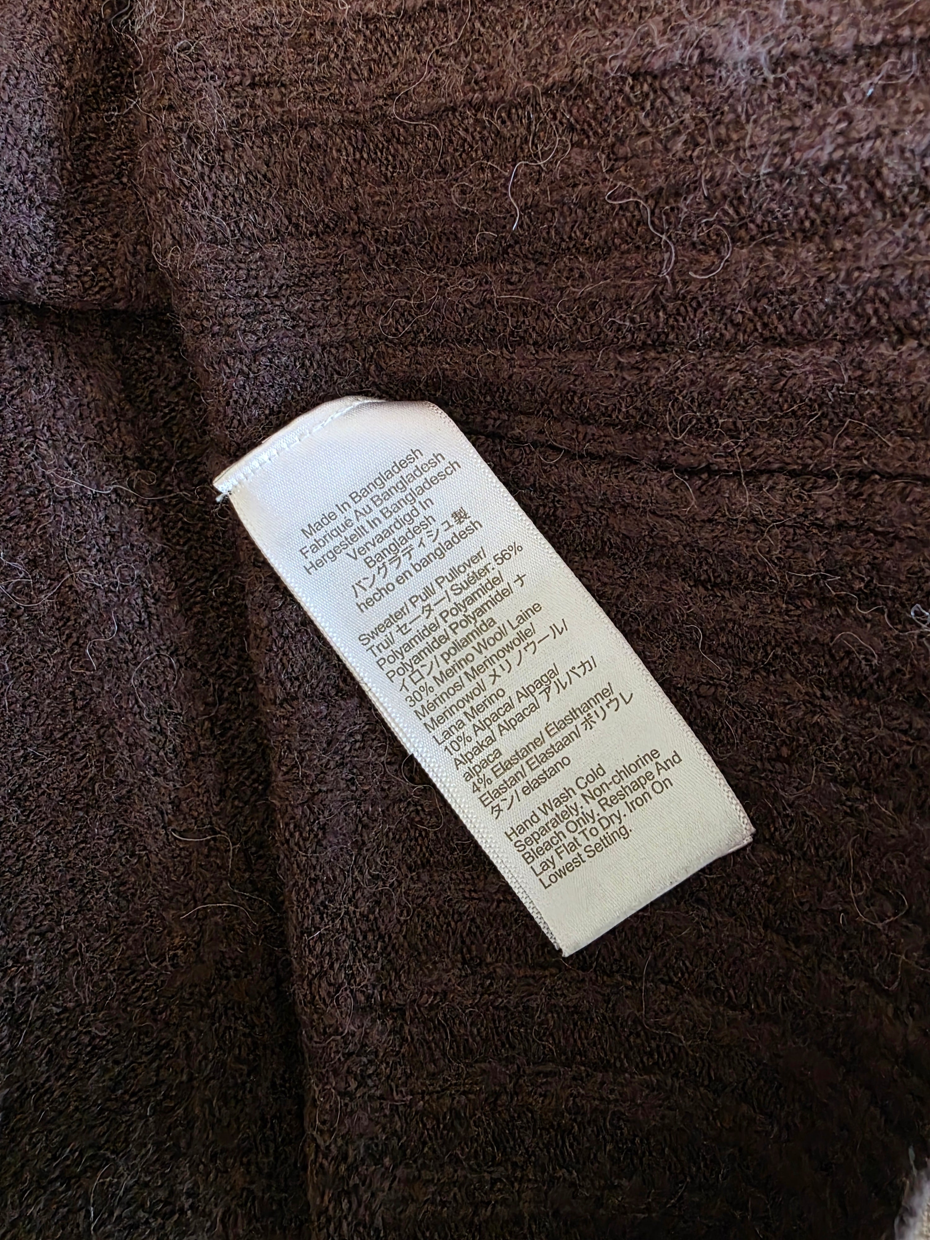 J.Crew Brown Mockneck Sweater (S)