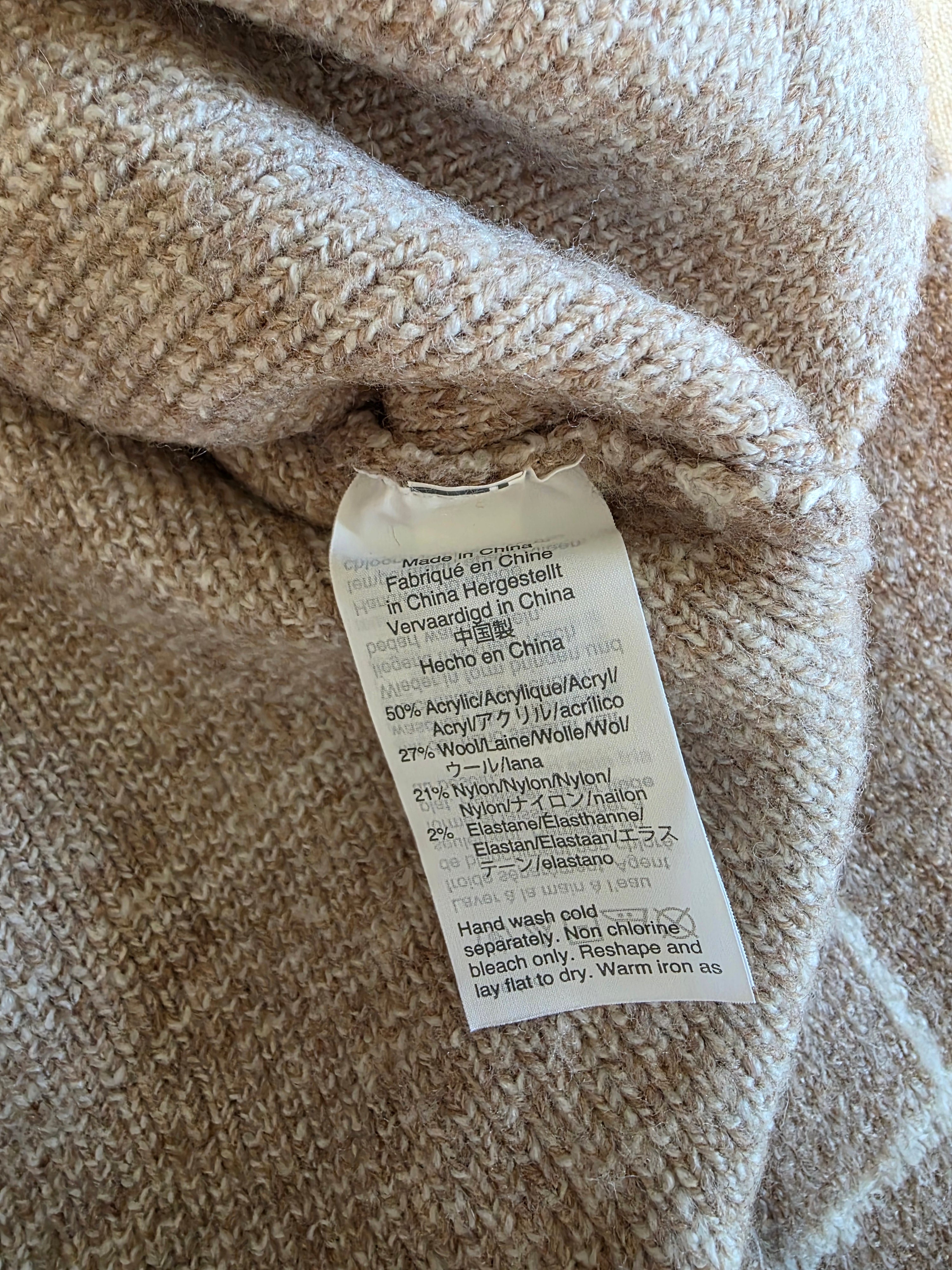 Madewell Checkered Turtleneck Sweater (L)