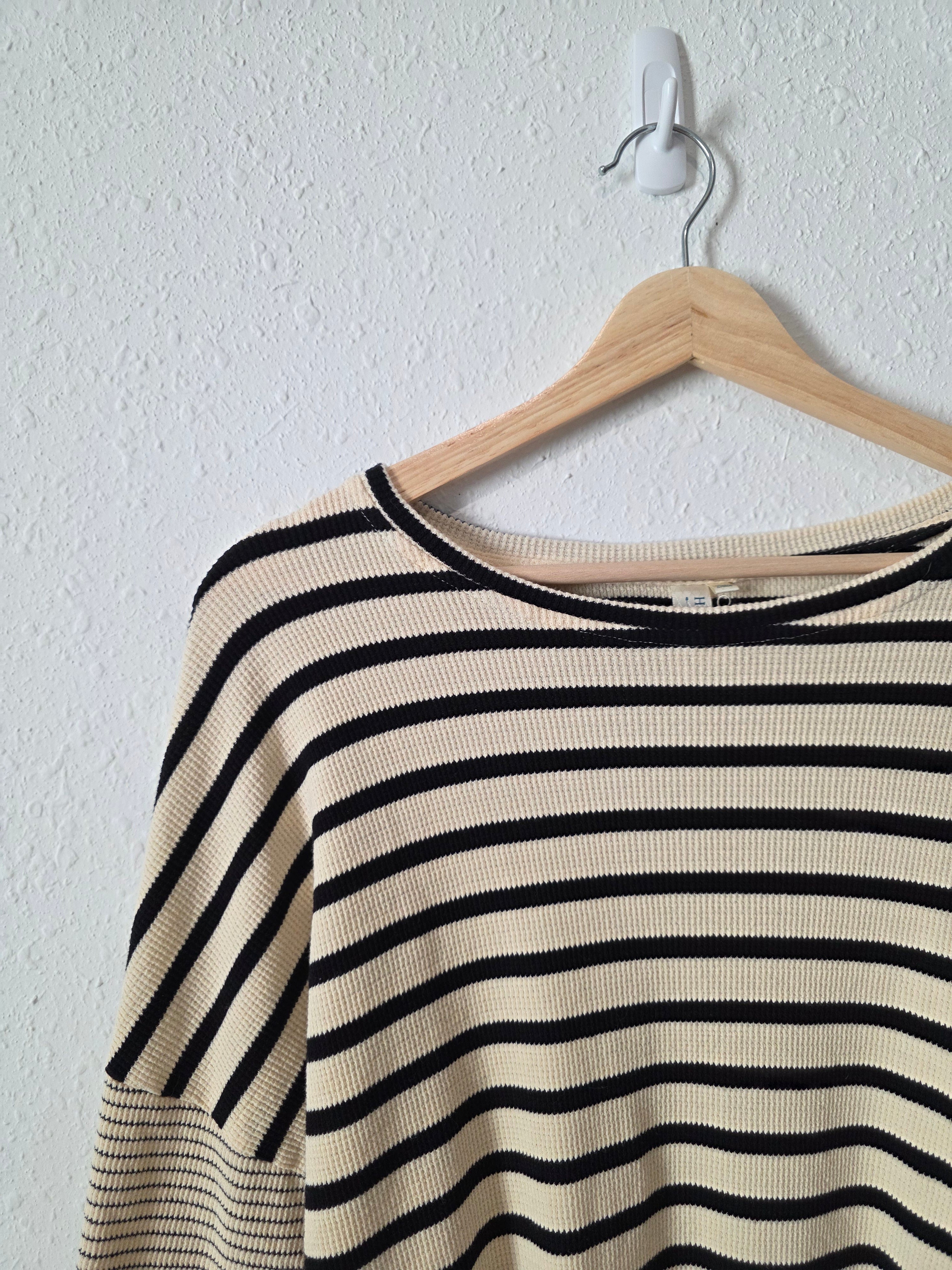 Hayden Striped Oversized Tee (S)