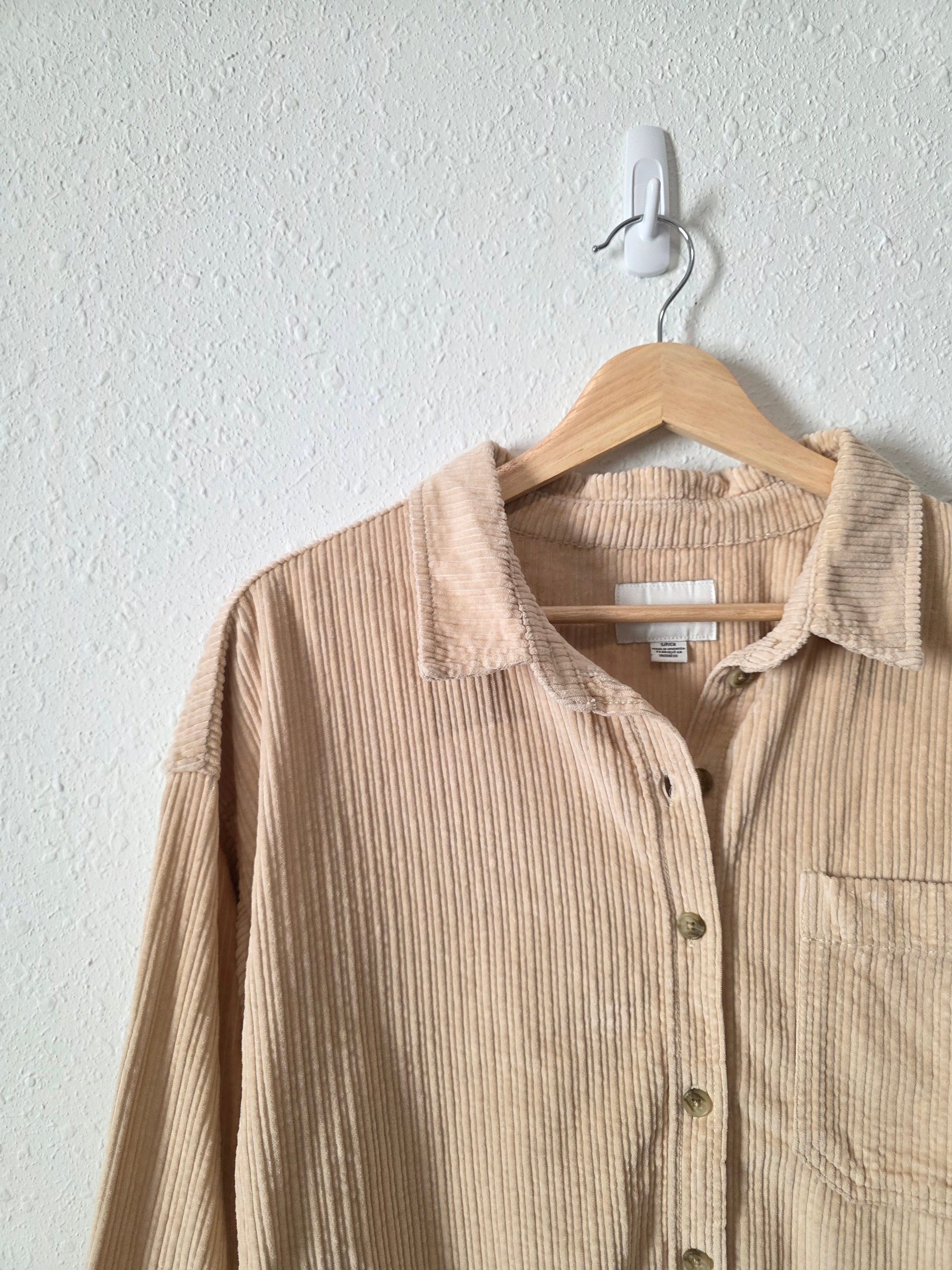Cotton Corduroy Button Up (S)