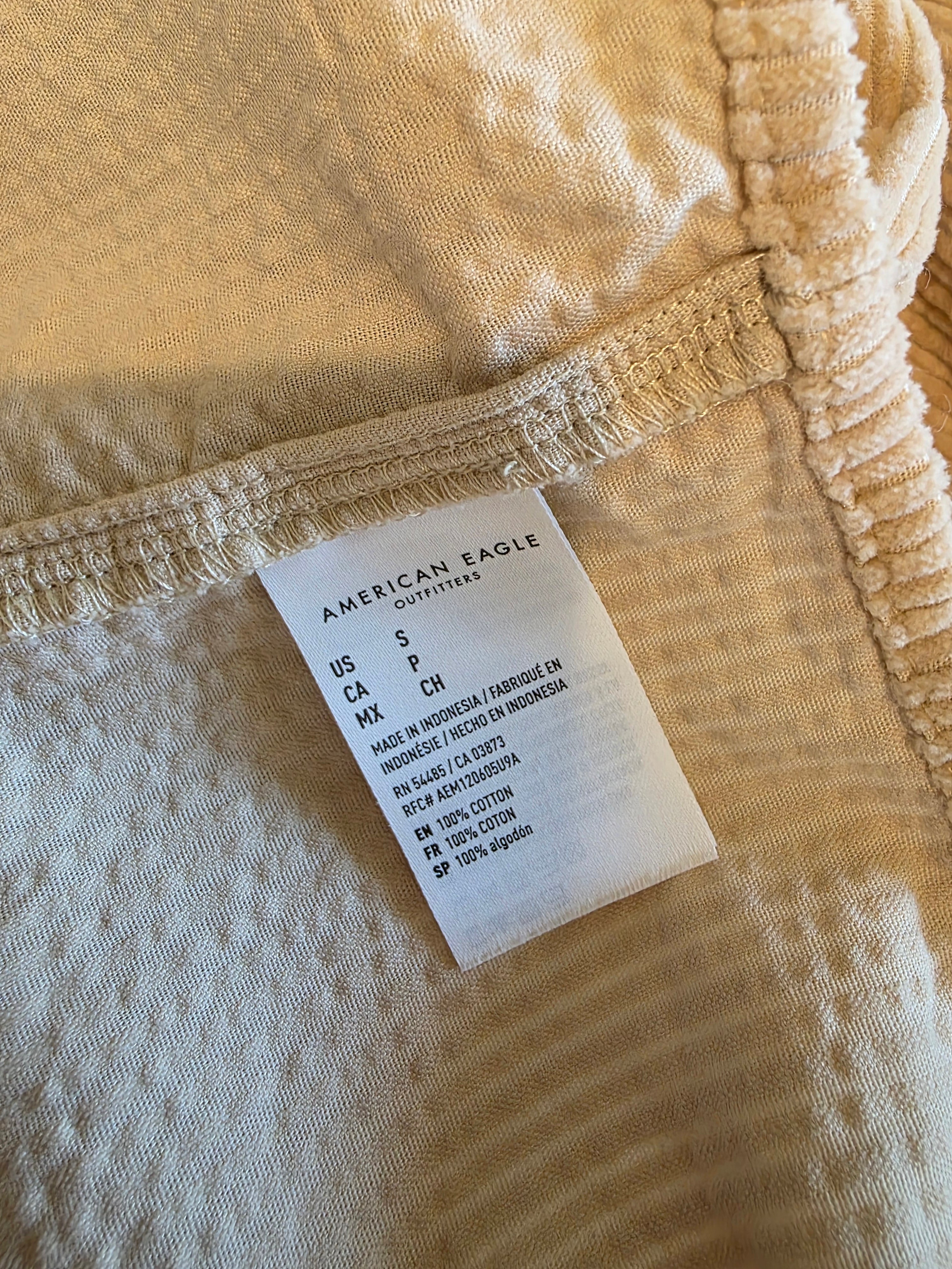 Cotton Corduroy Button Up (S)