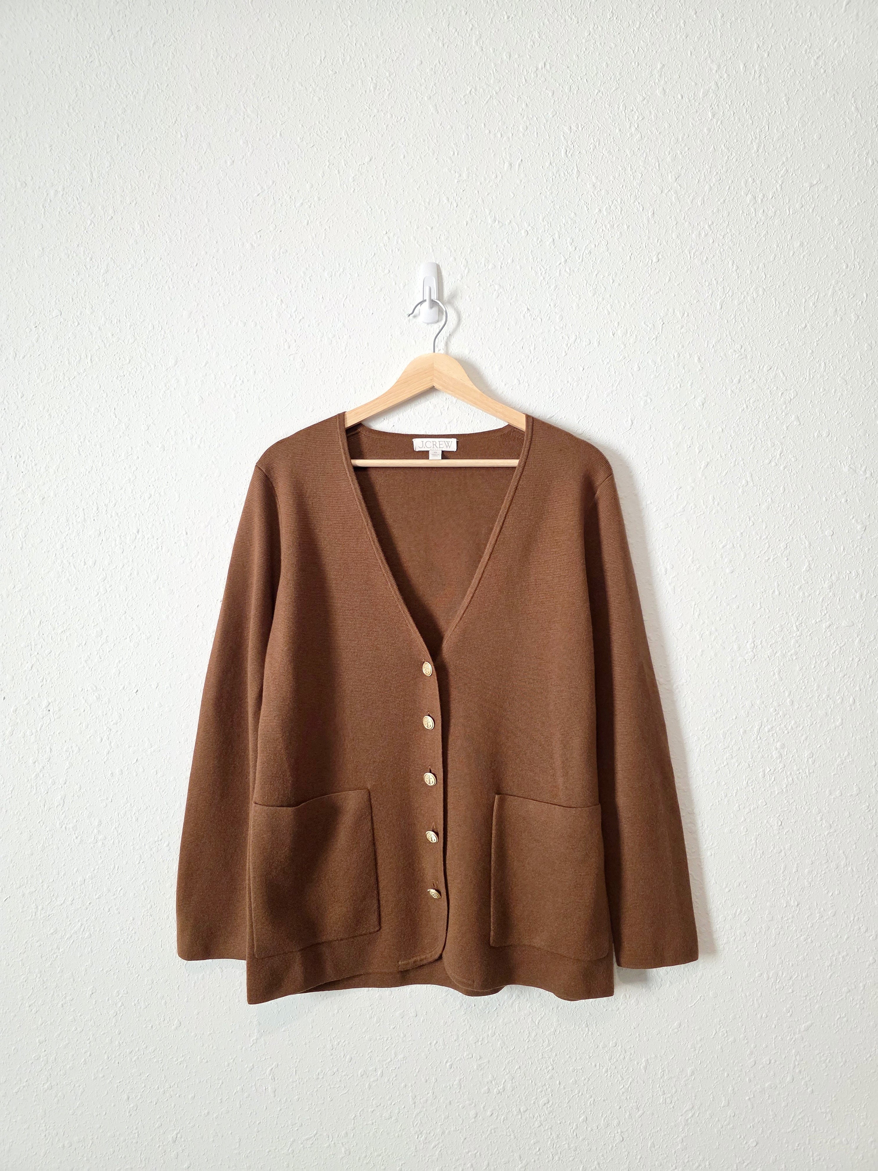 J.Crew Brown Sweater Blazer (XS)