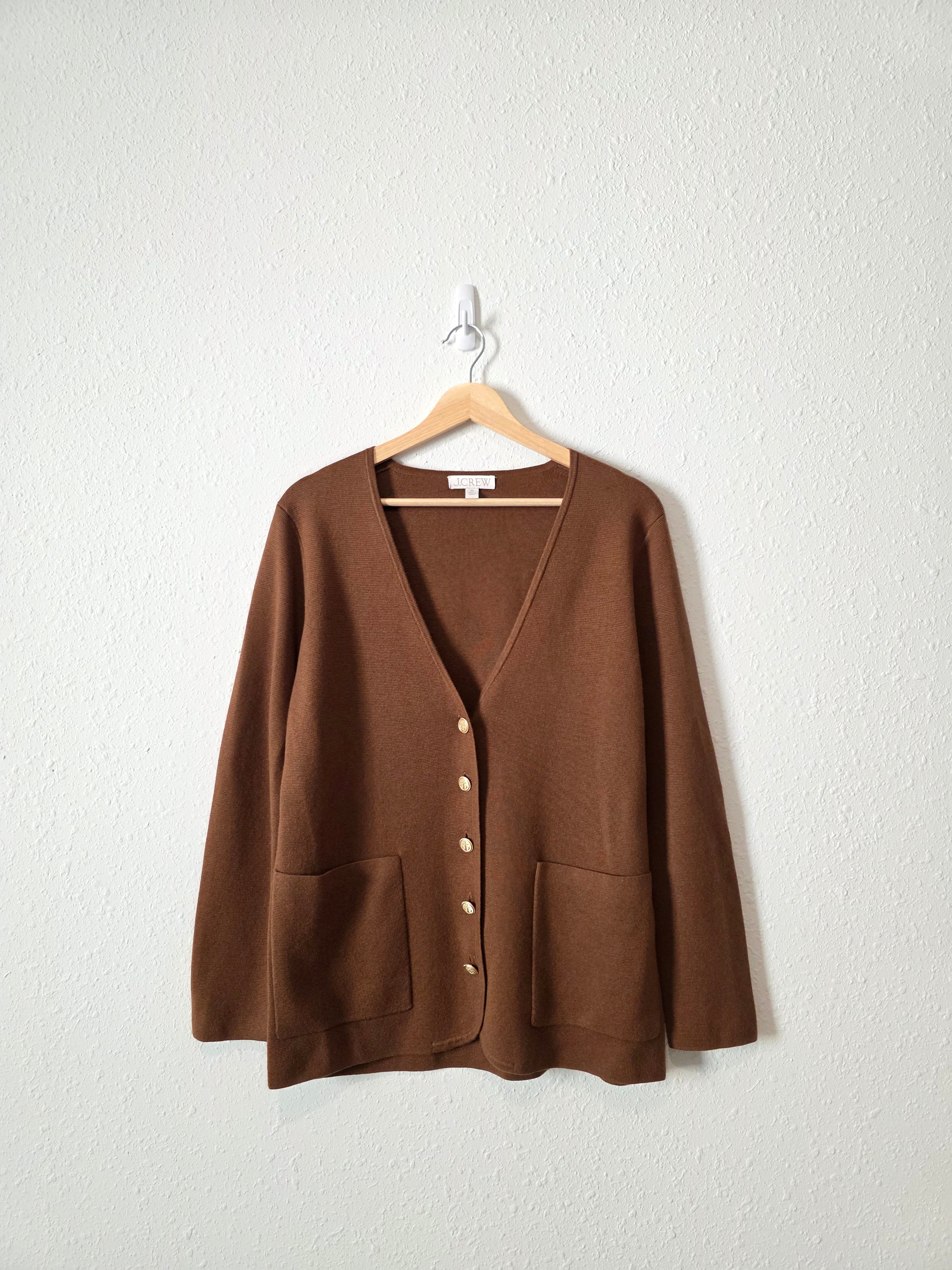 J.Crew Brown Sweater Blazer (XS)