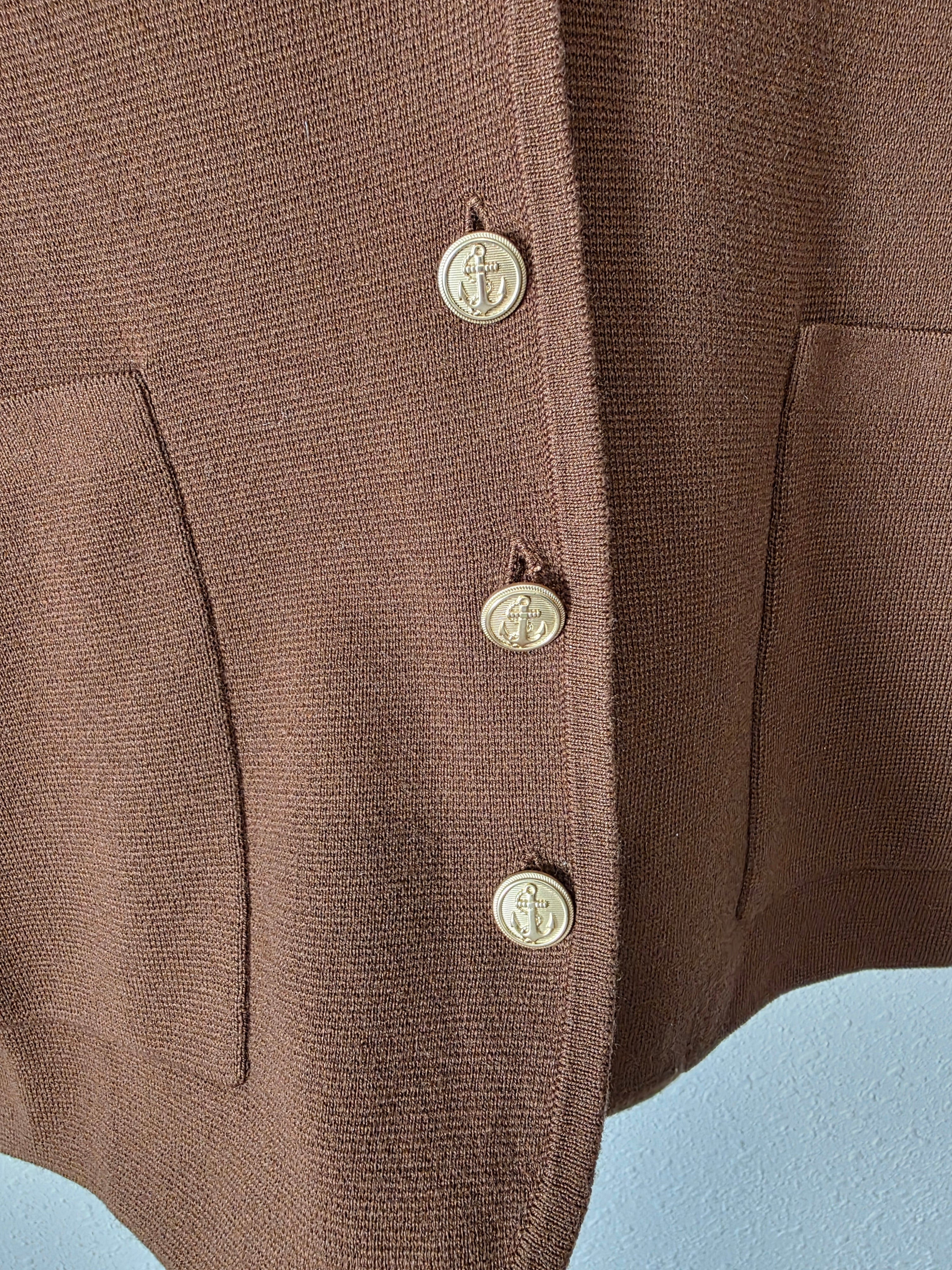 J.Crew Brown Sweater Blazer (XS)