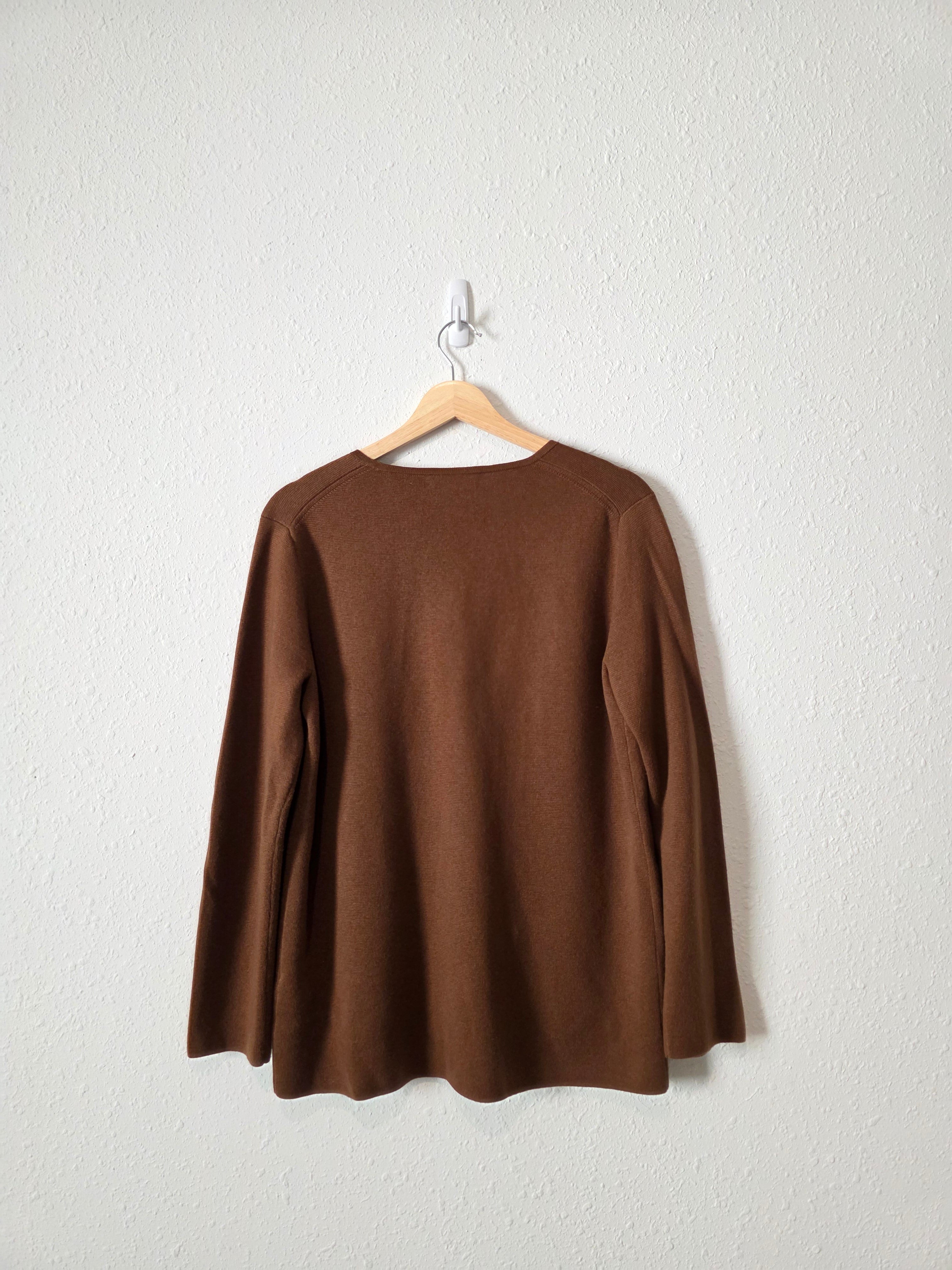 J.Crew Brown Sweater Blazer (XS)