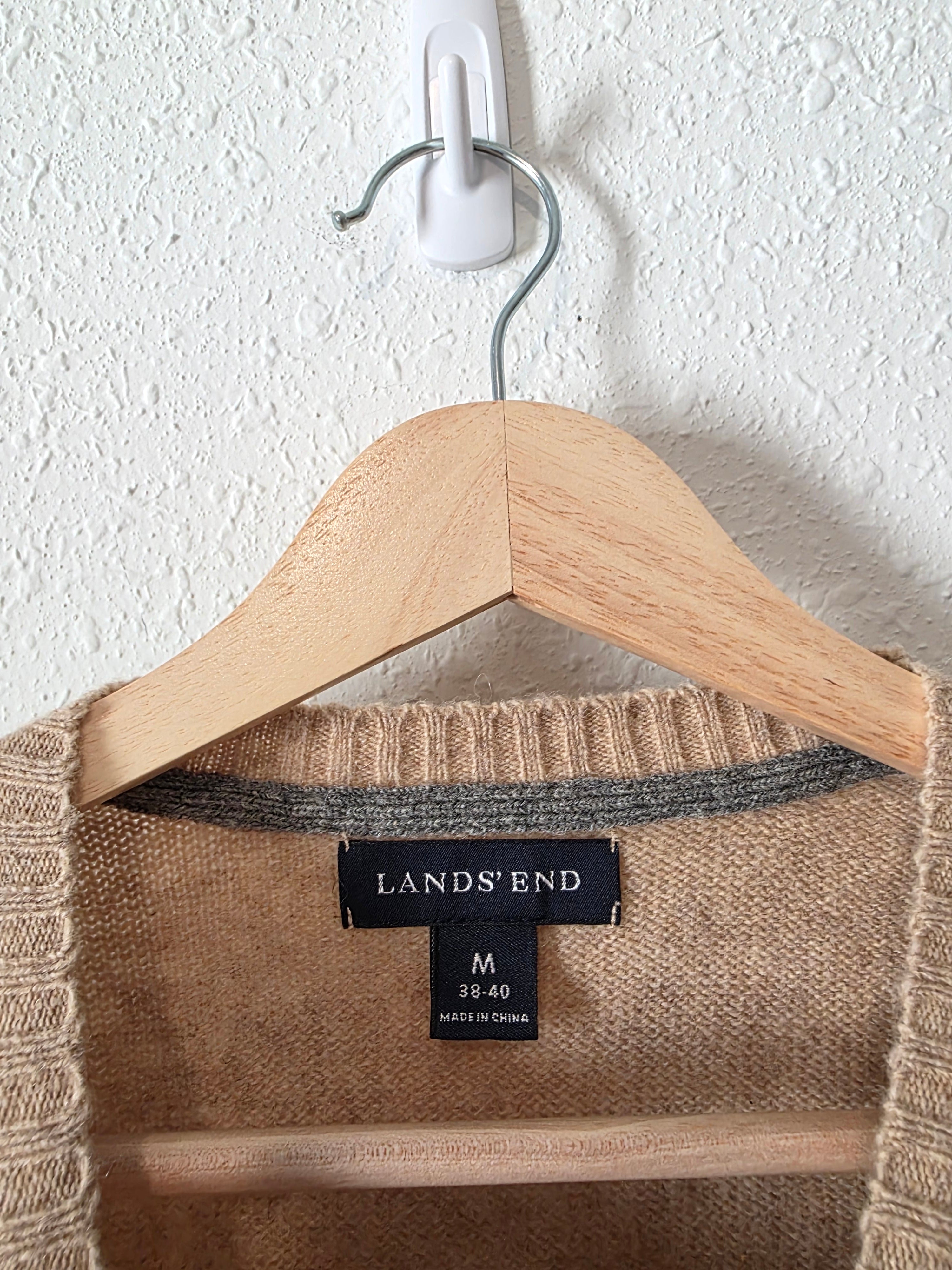 Lands End Lambswool Sweater (M)