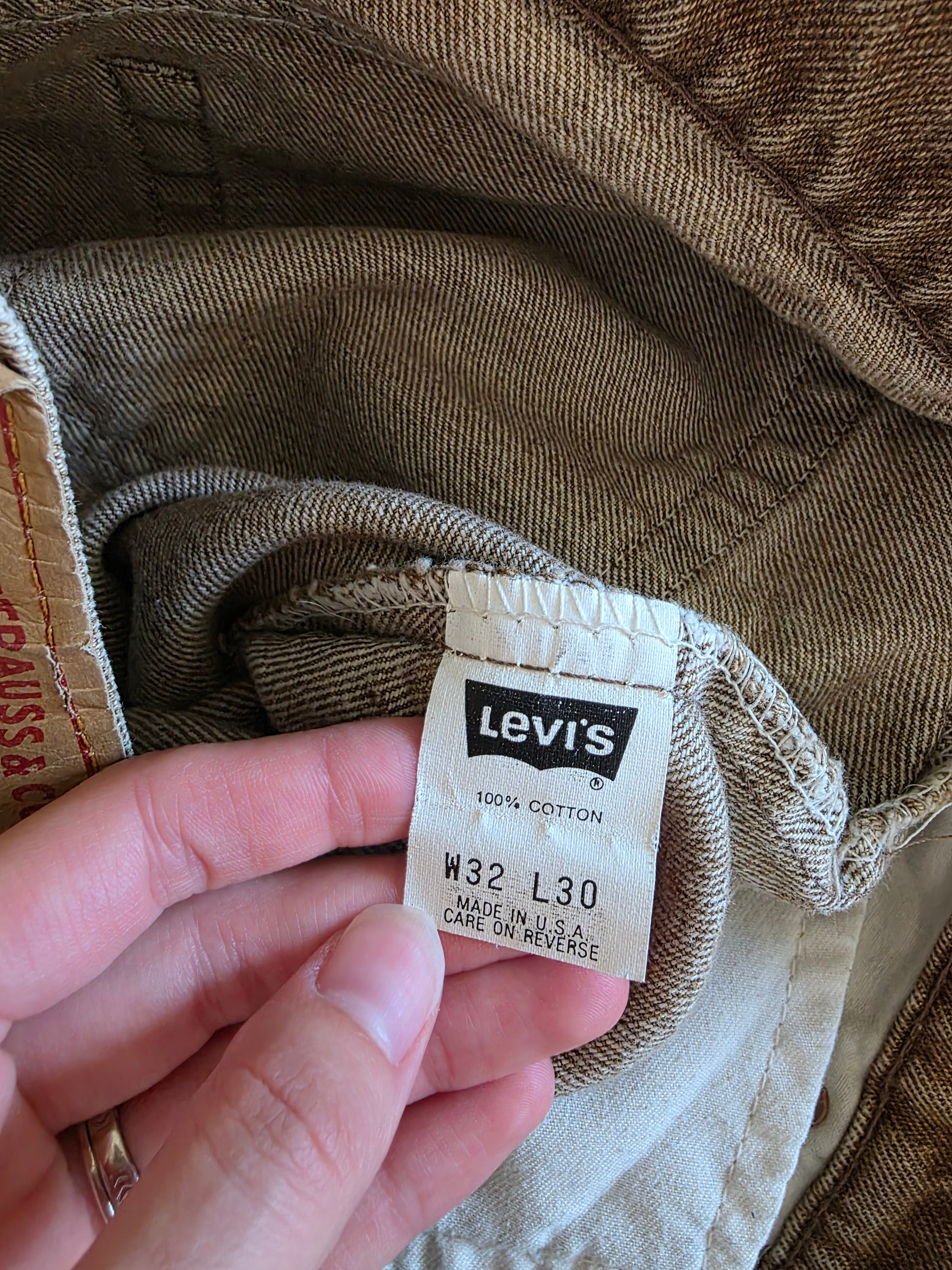 Vintage Levi's Brown Straight Jeans (30)