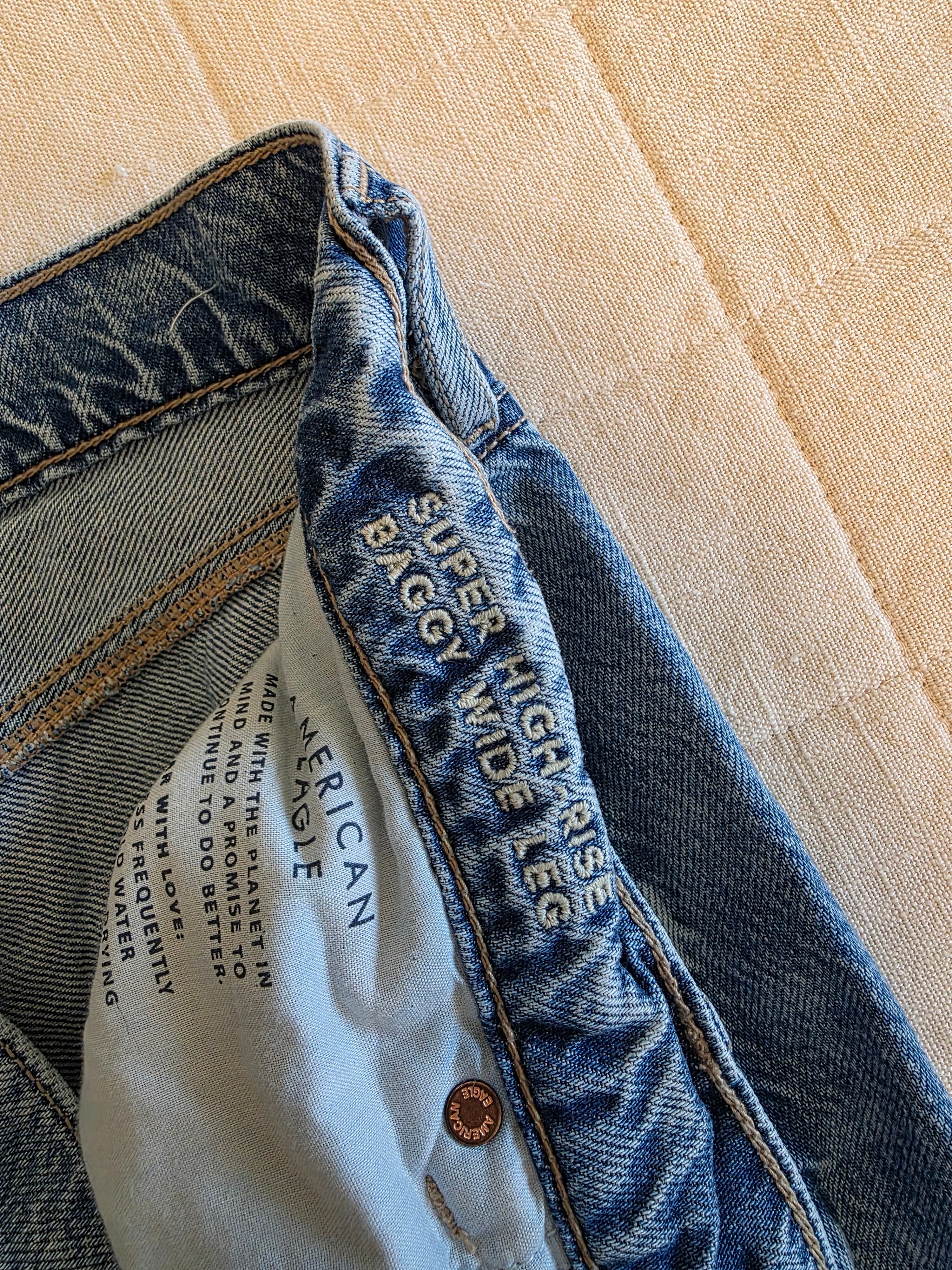 Baggy Wide Leg Jeans (12 xlong)