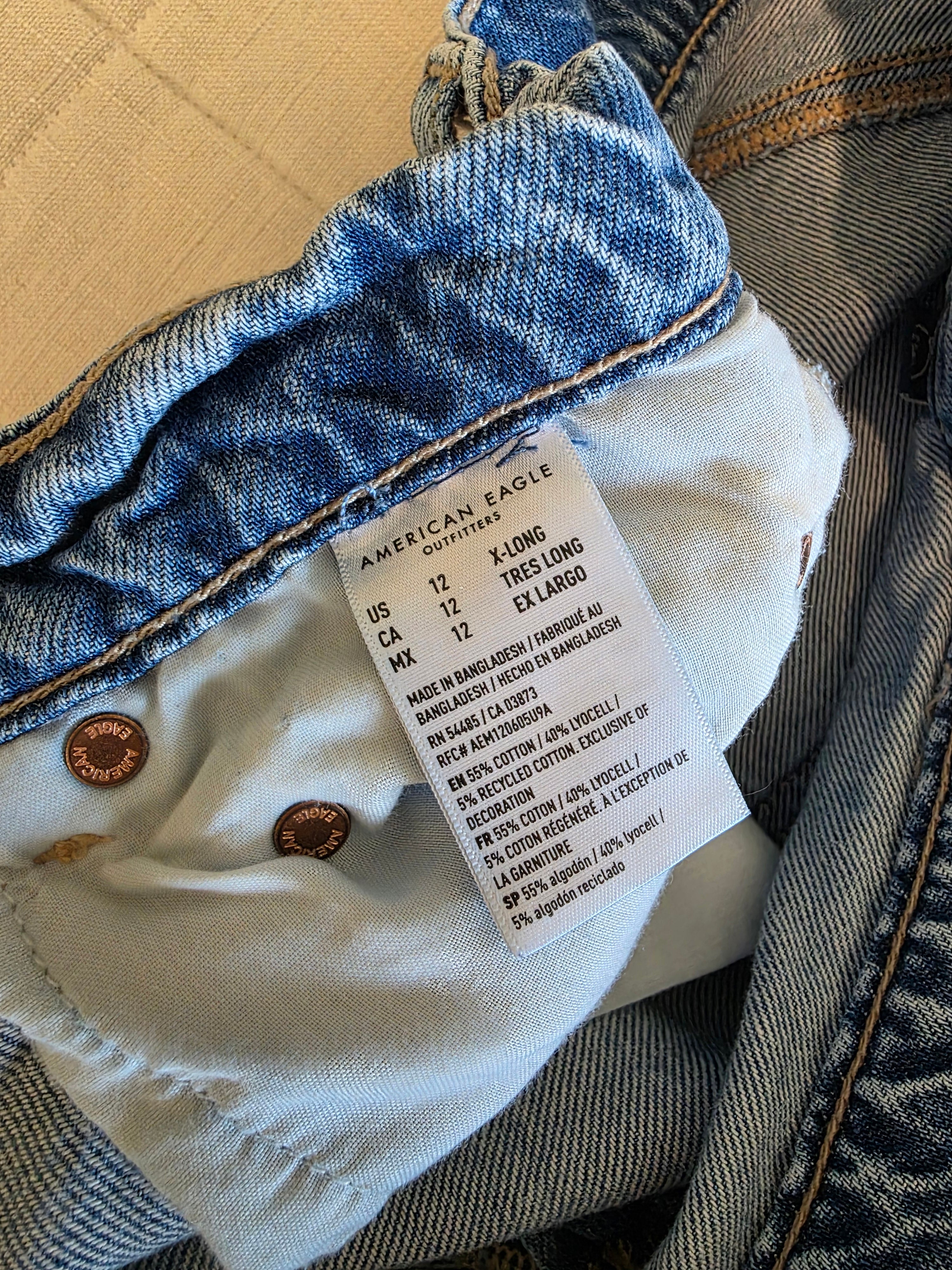 Baggy Wide Leg Jeans (12 xlong)