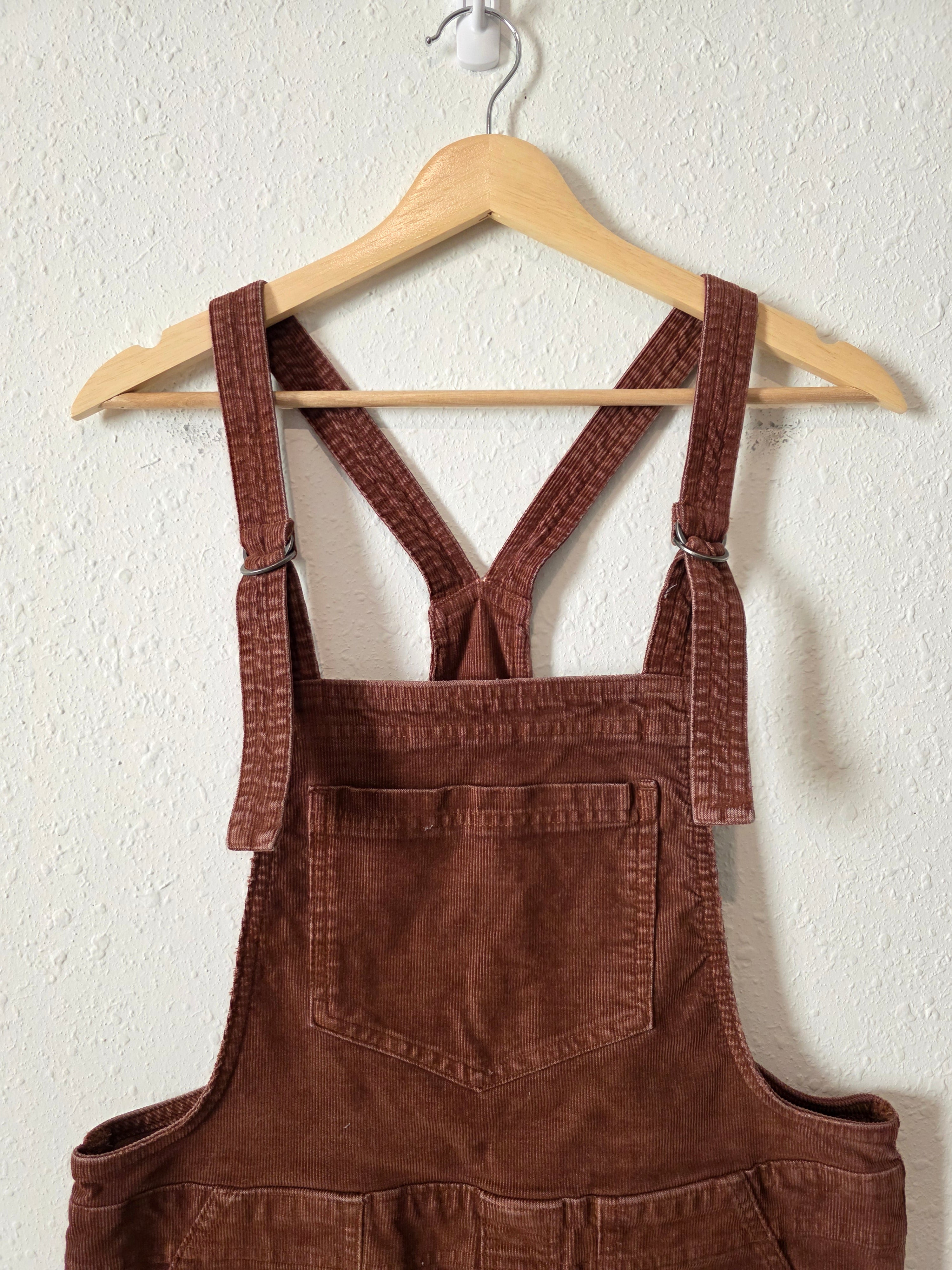 Aerie Corduroy Straight Overalls (S)