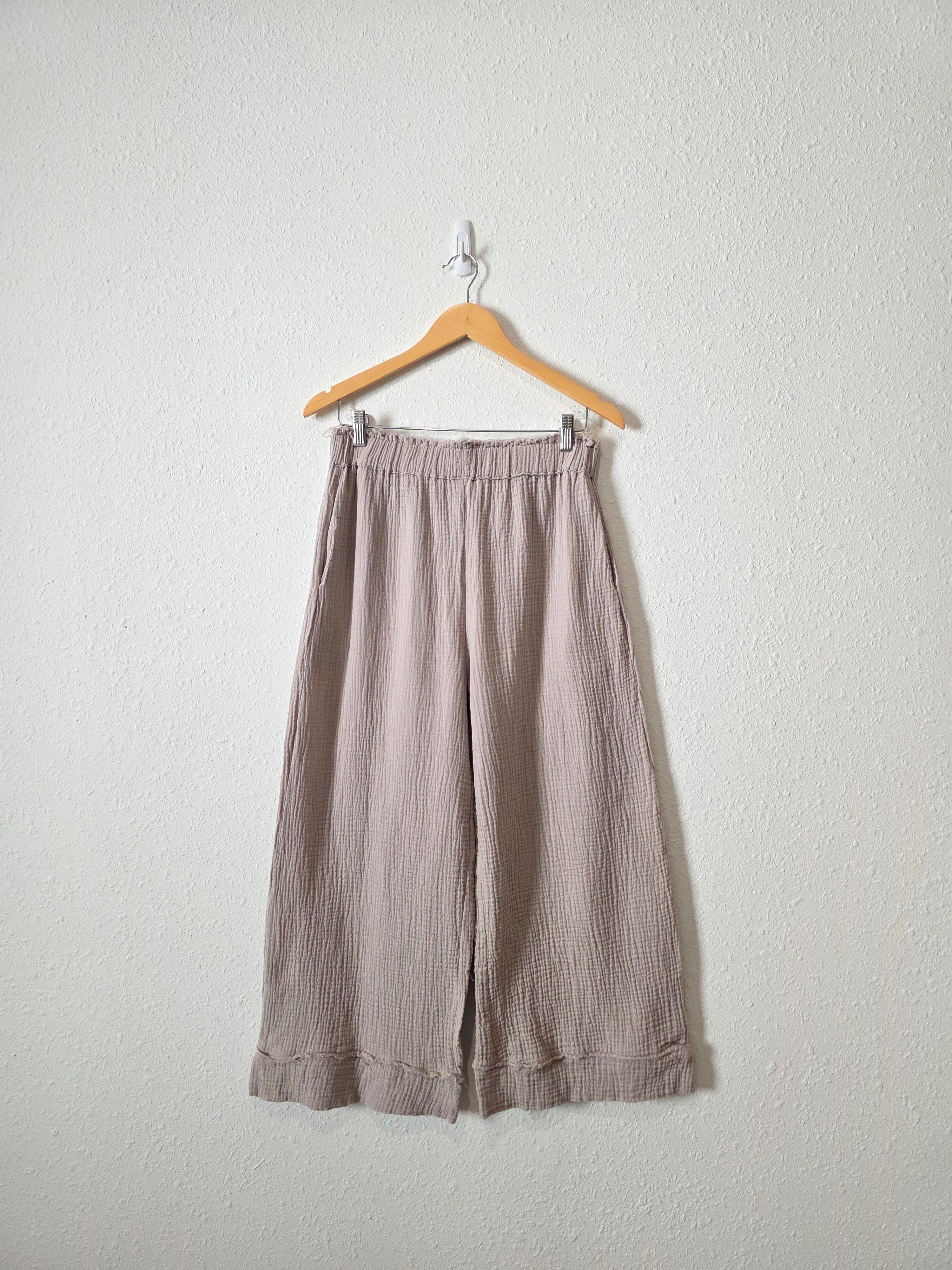 Grade & Gather Gauze Wide Leg Pants (M)