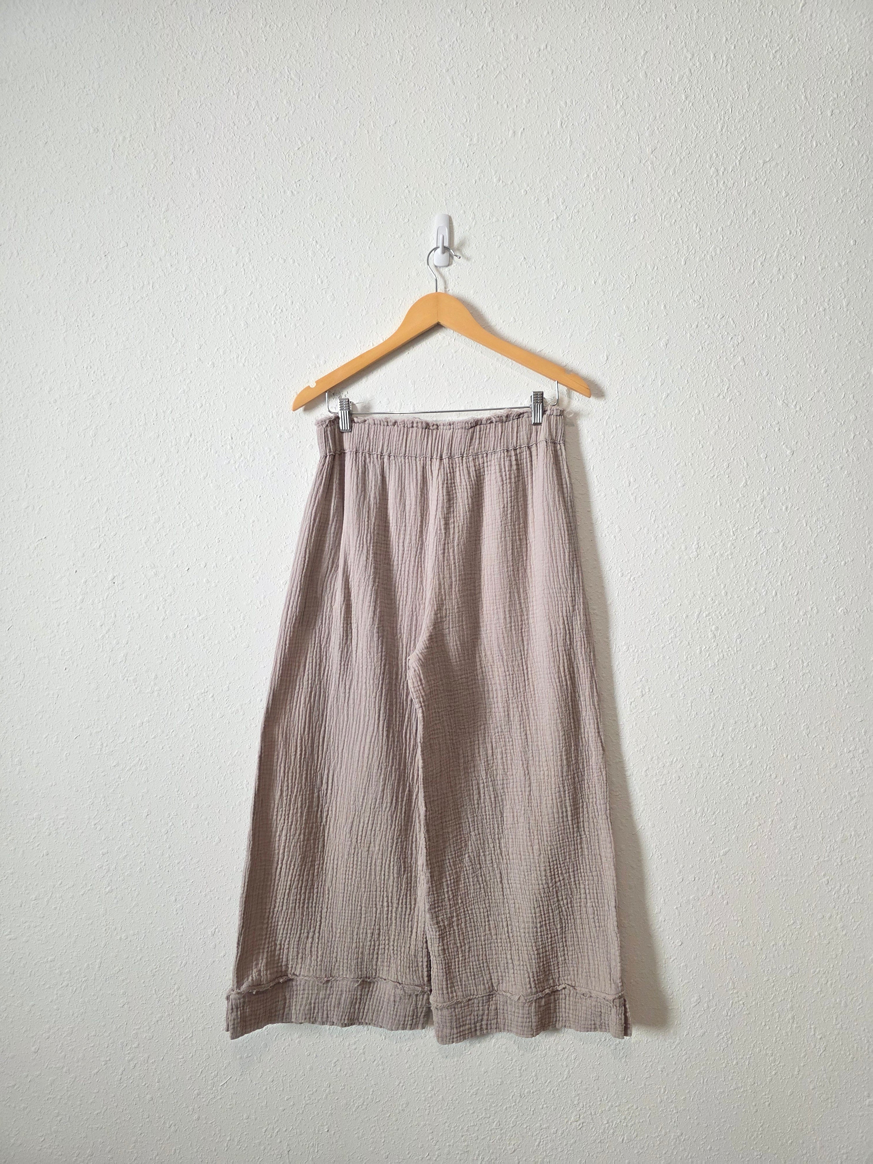 Grade & Gather Gauze Wide Leg Pants (M)