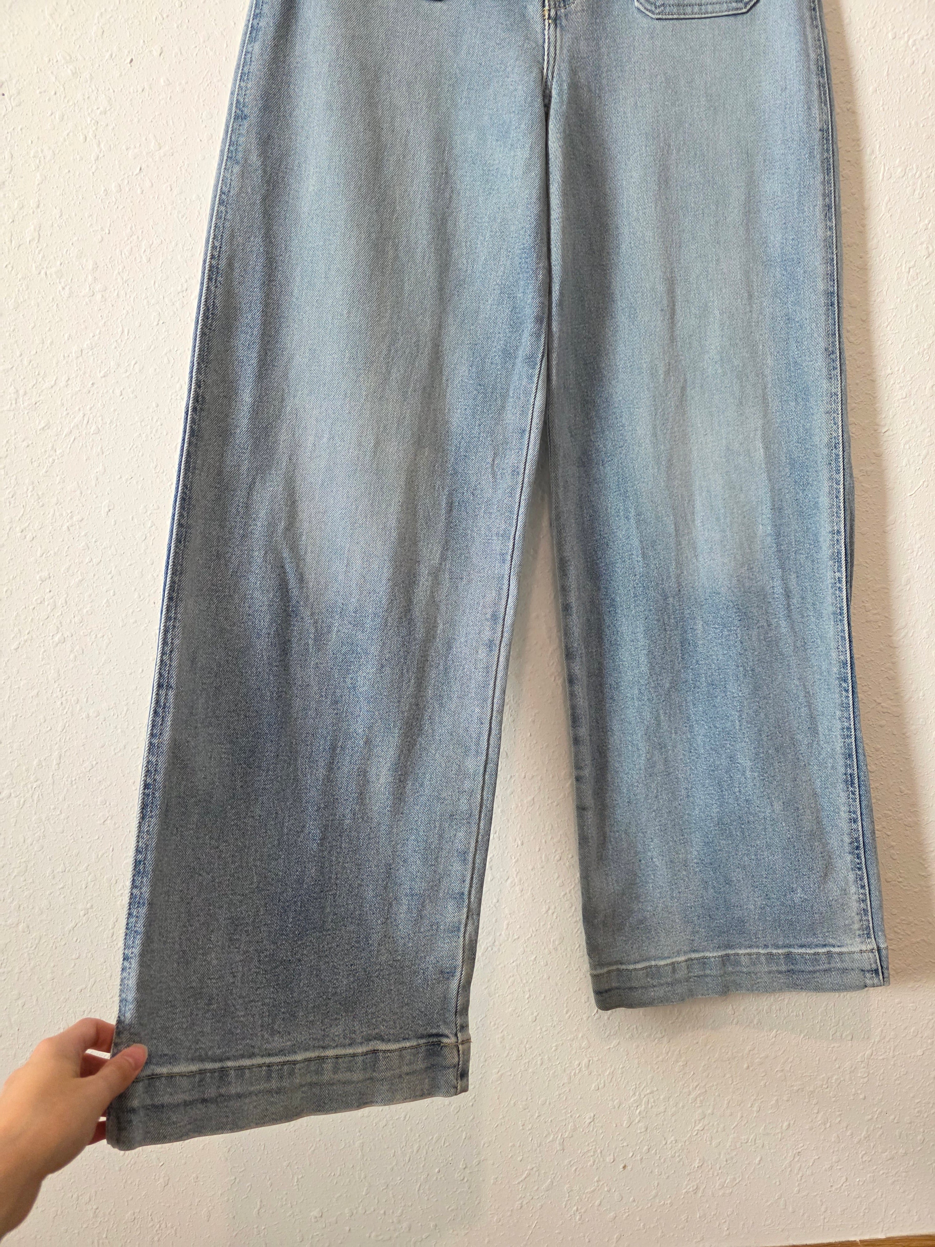 Light Wash Wide Leg Jeans (8)