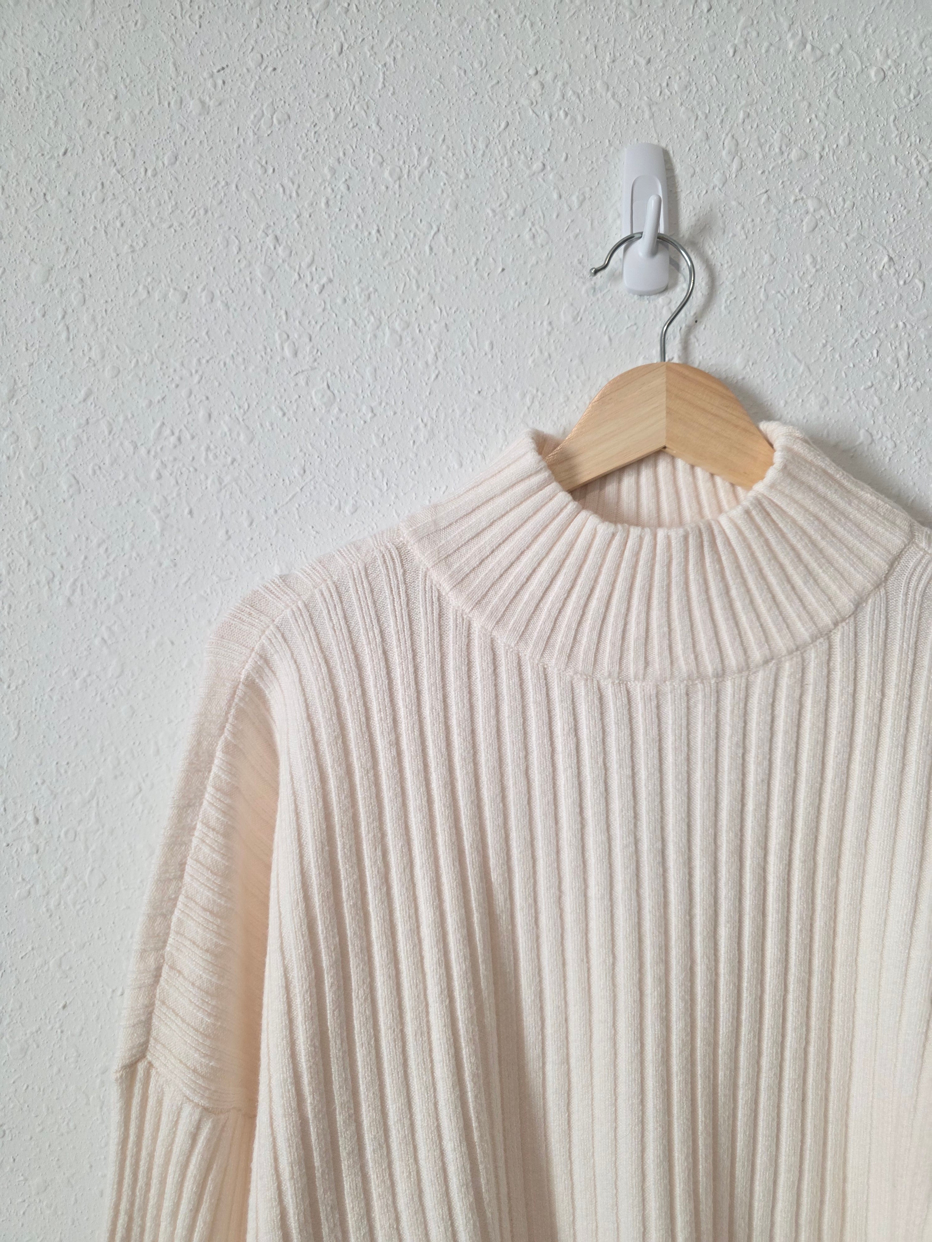 NEW Loft Ribbed Mockneck Sweater (XL)