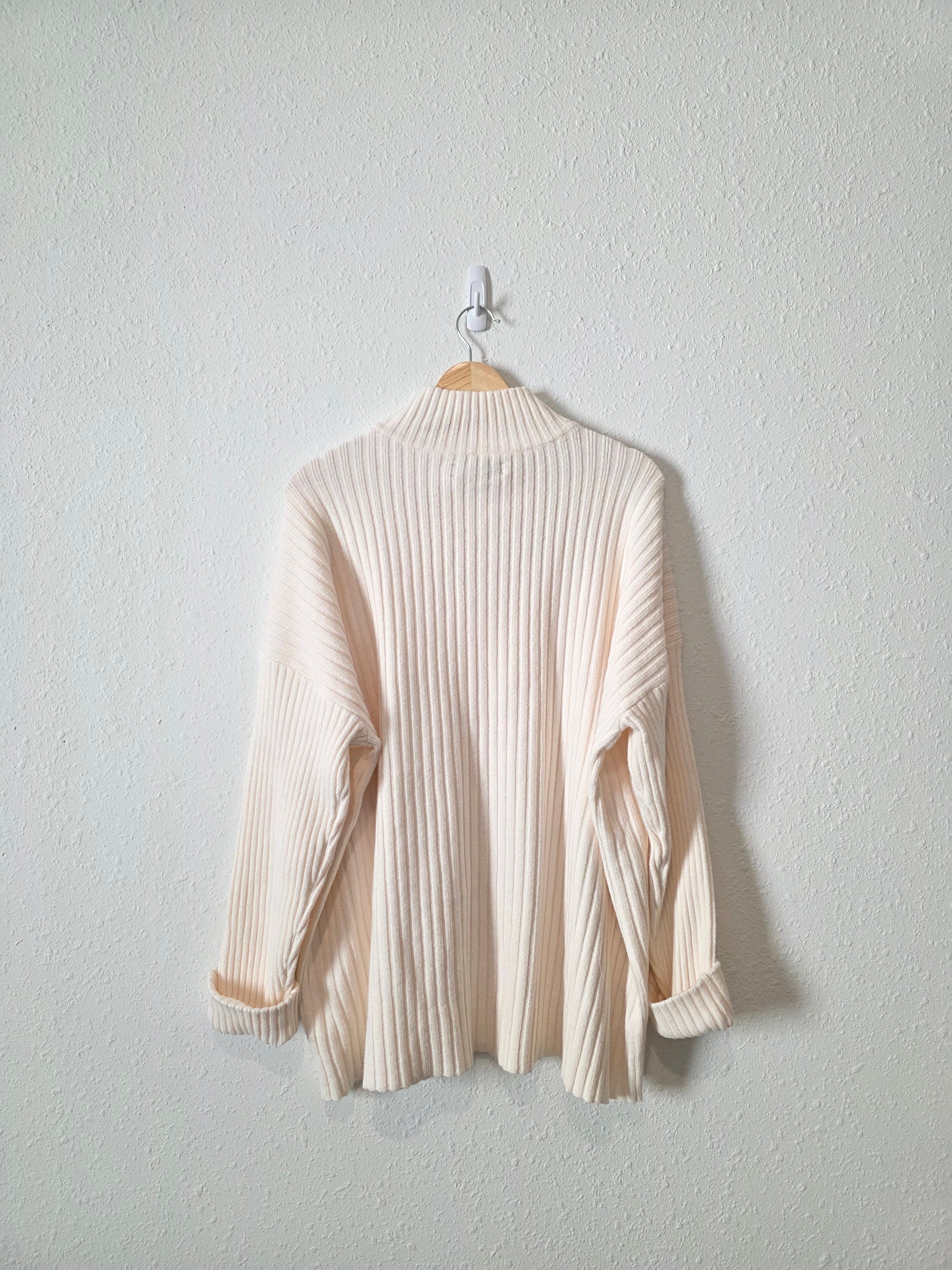 NEW Loft Ribbed Mockneck Sweater (XL)