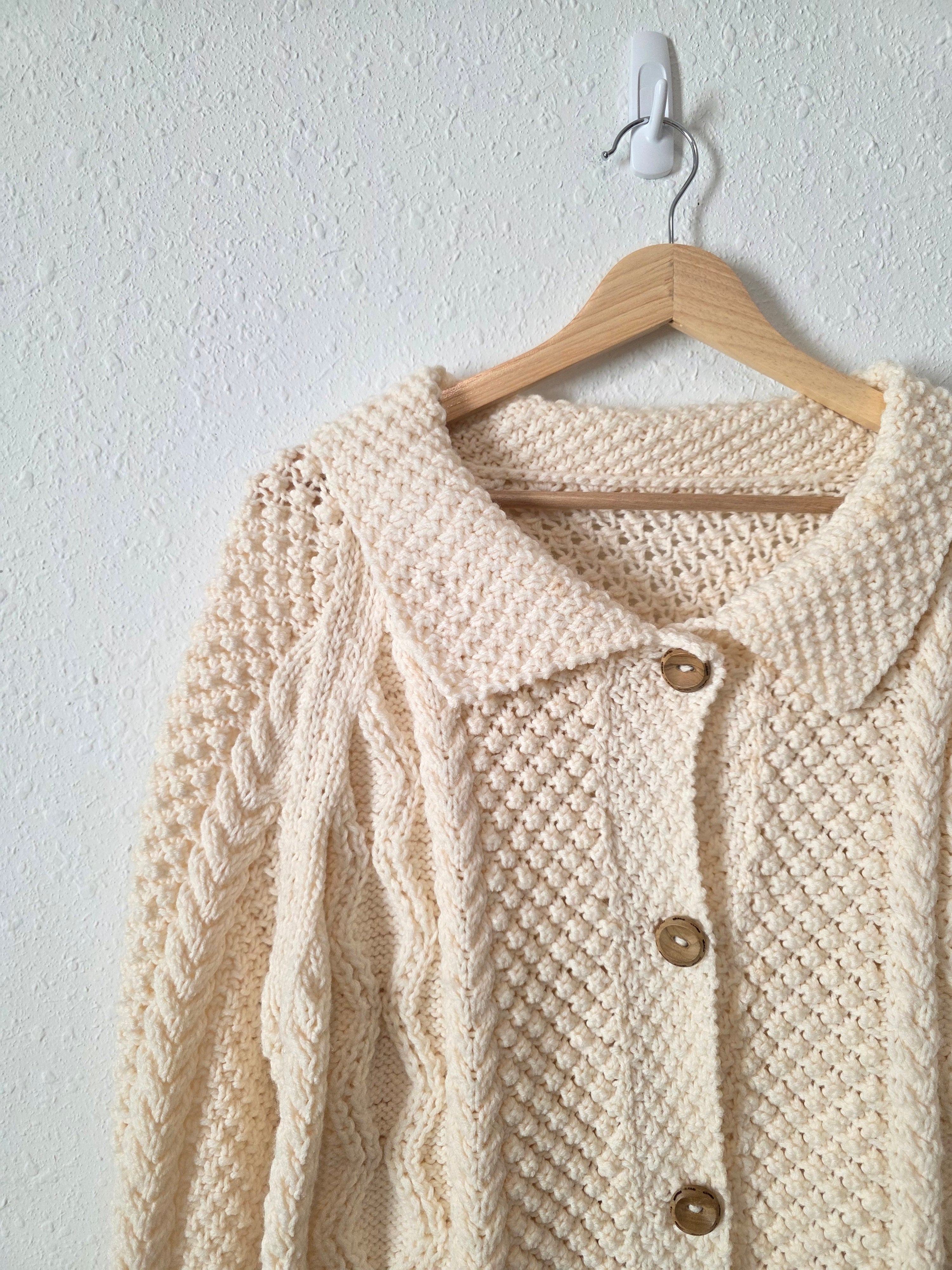 Chunky Fisherman Cardigan Sweater (S-L)