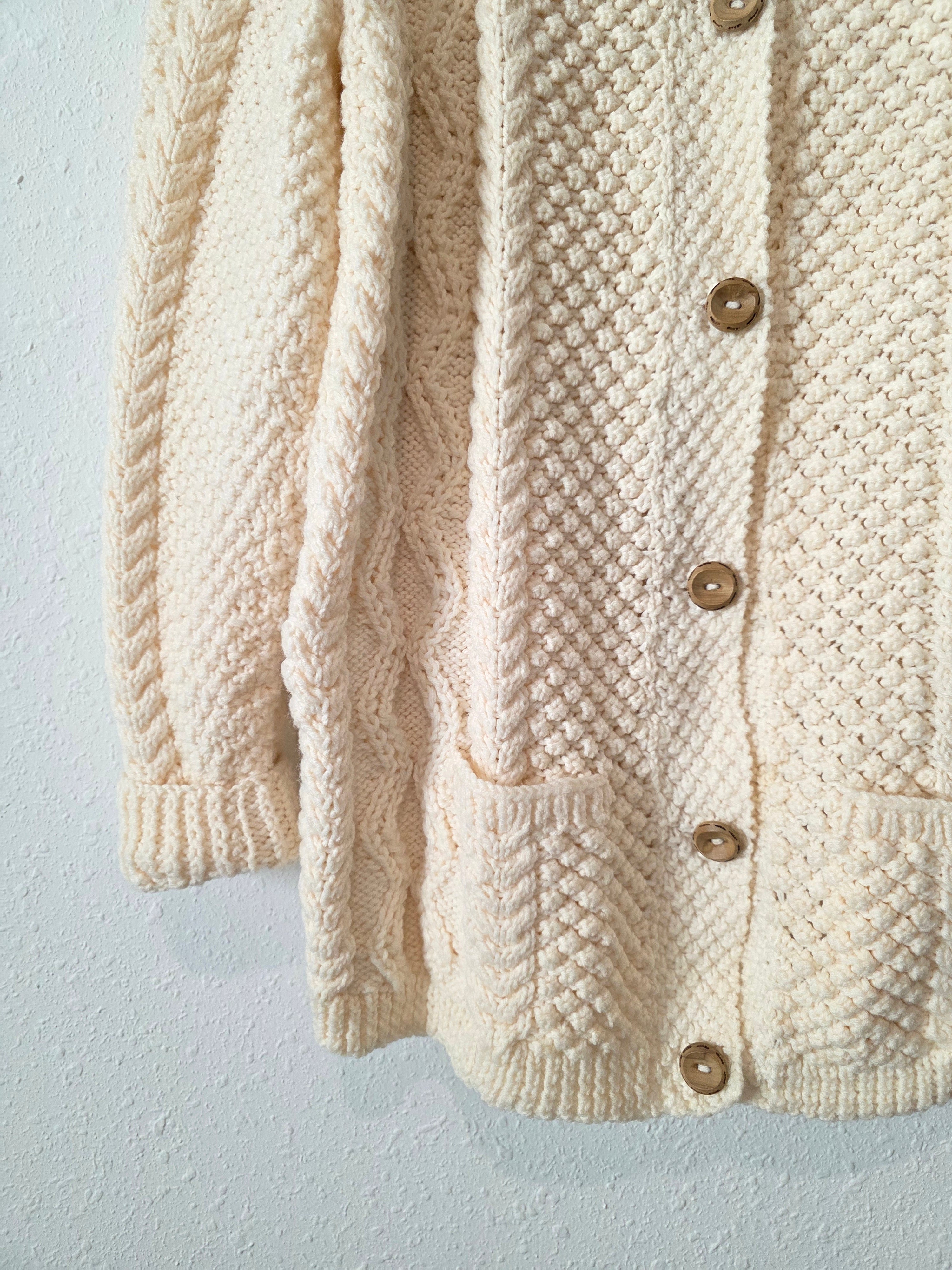 Chunky Fisherman Cardigan Sweater (S-L)