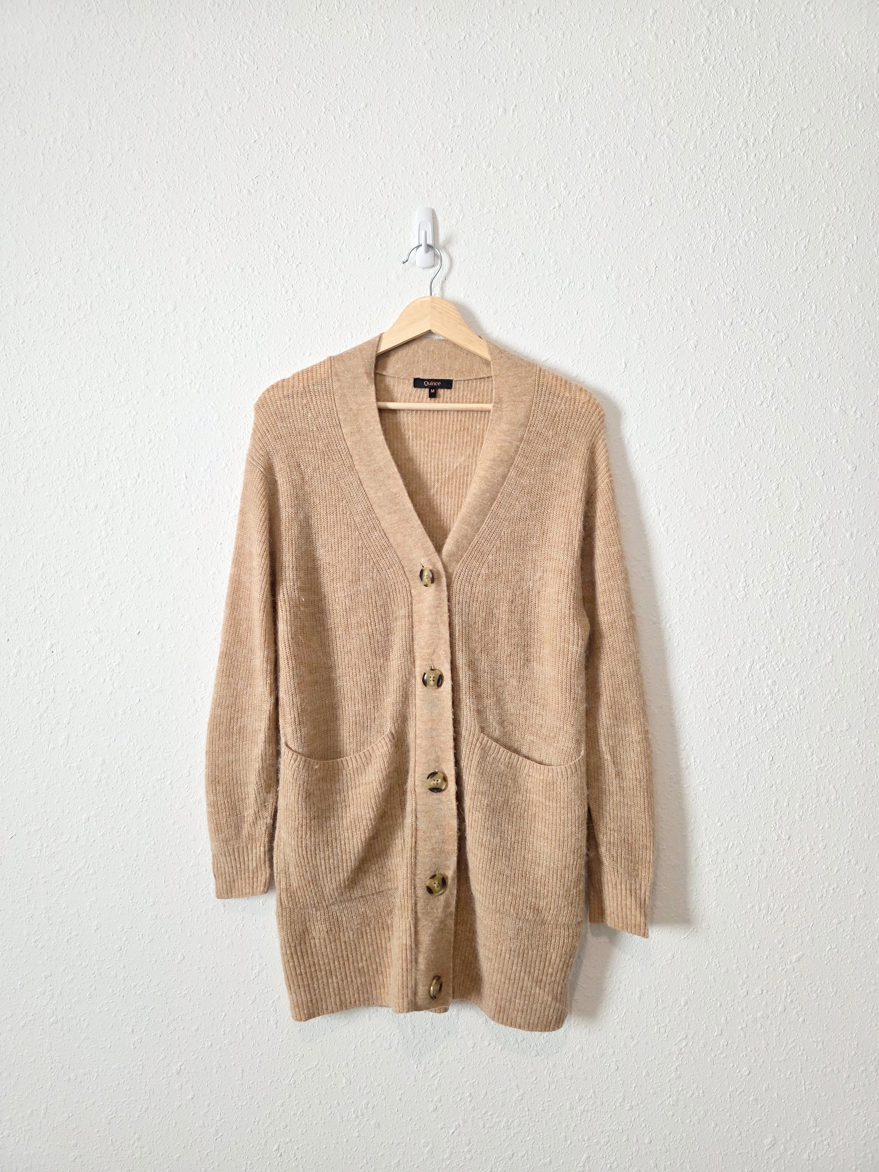 Quince Wool Alpaca Oversized Cardigan (M)